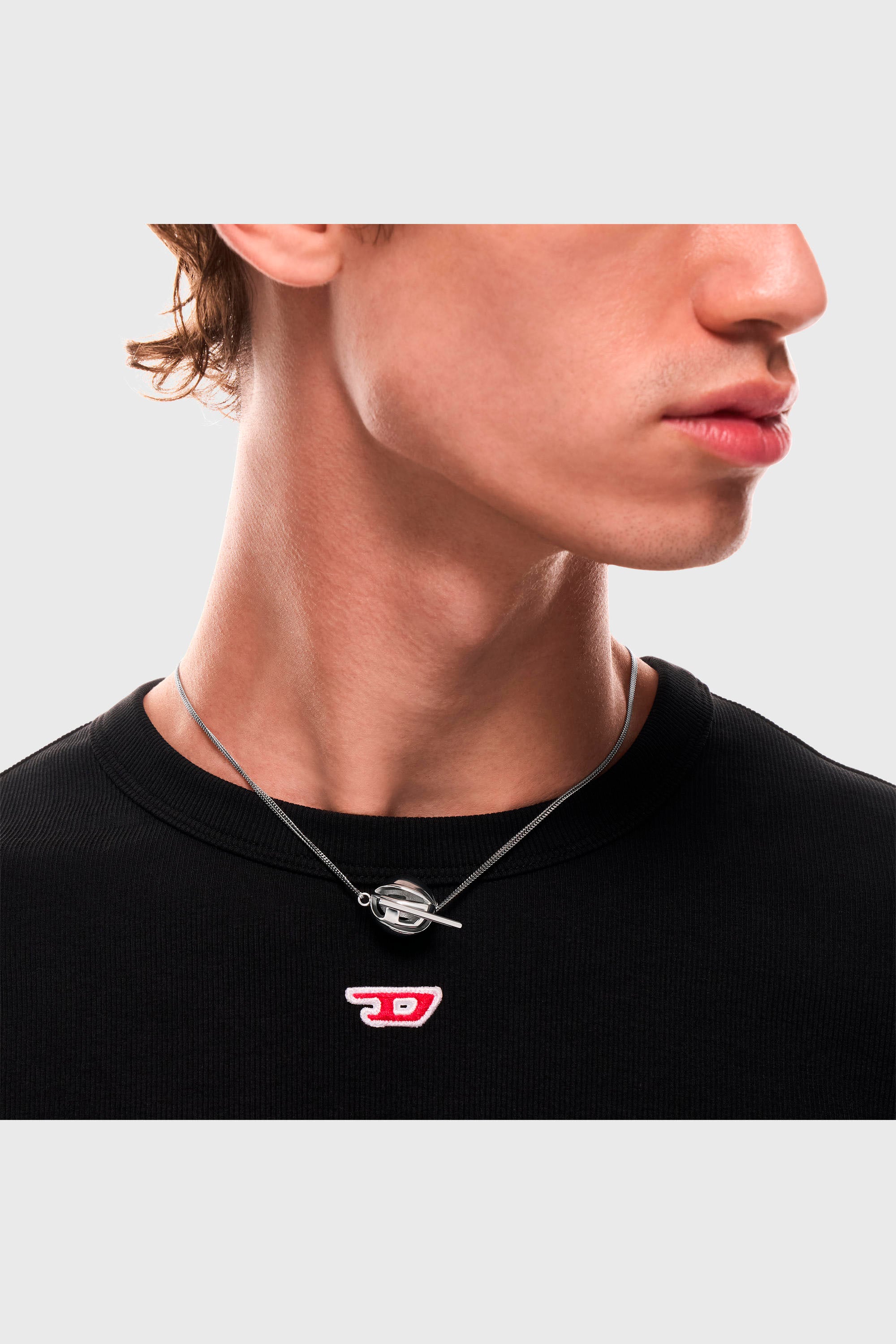 Diesel - DX1716040, Unisex's Stainless Steel Pendant Necklace in Silver - 3