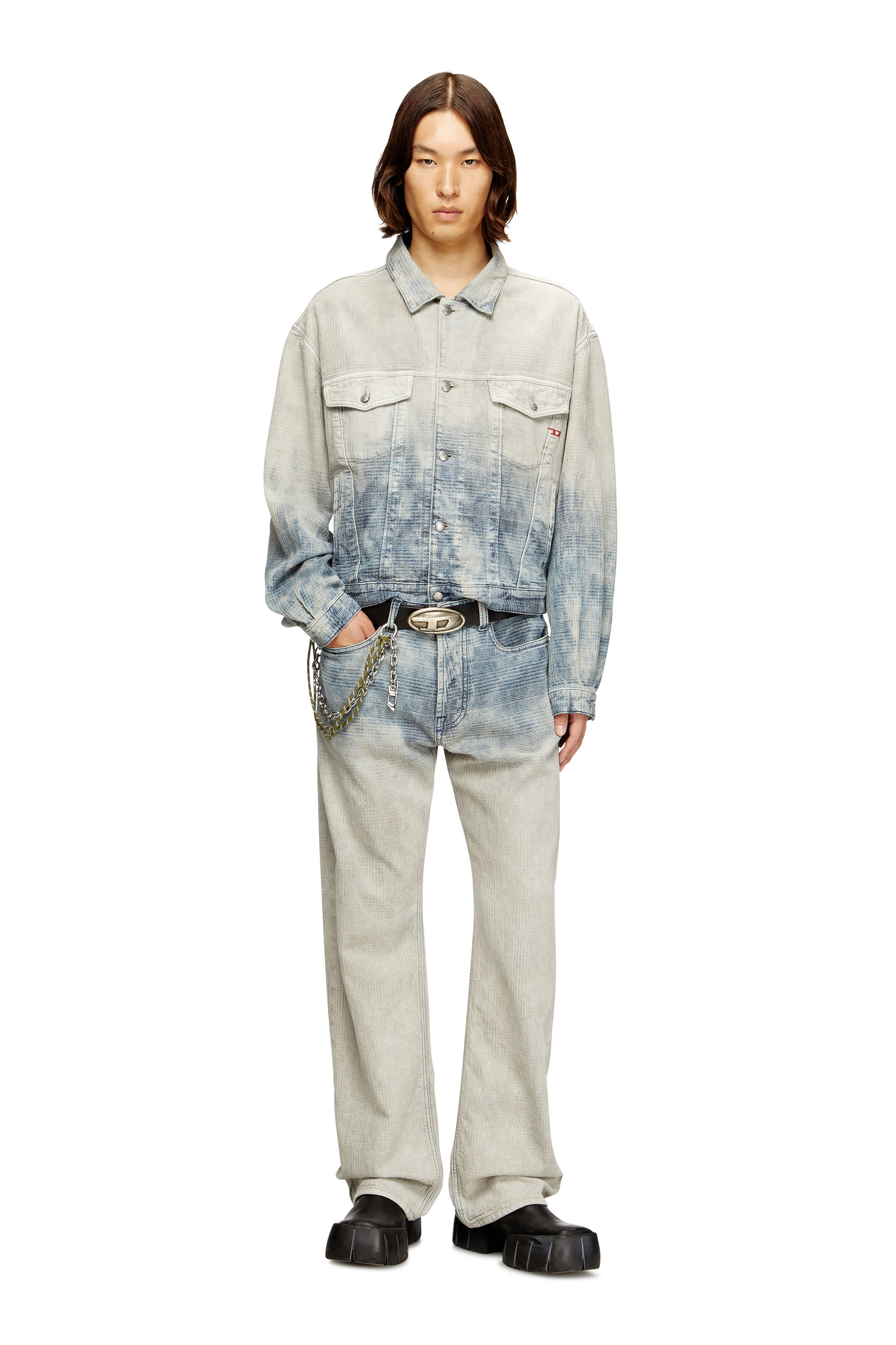 Diesel - Man's Relaxed Jeans 1980 D-Eeper 09N93, Medium blue - 1