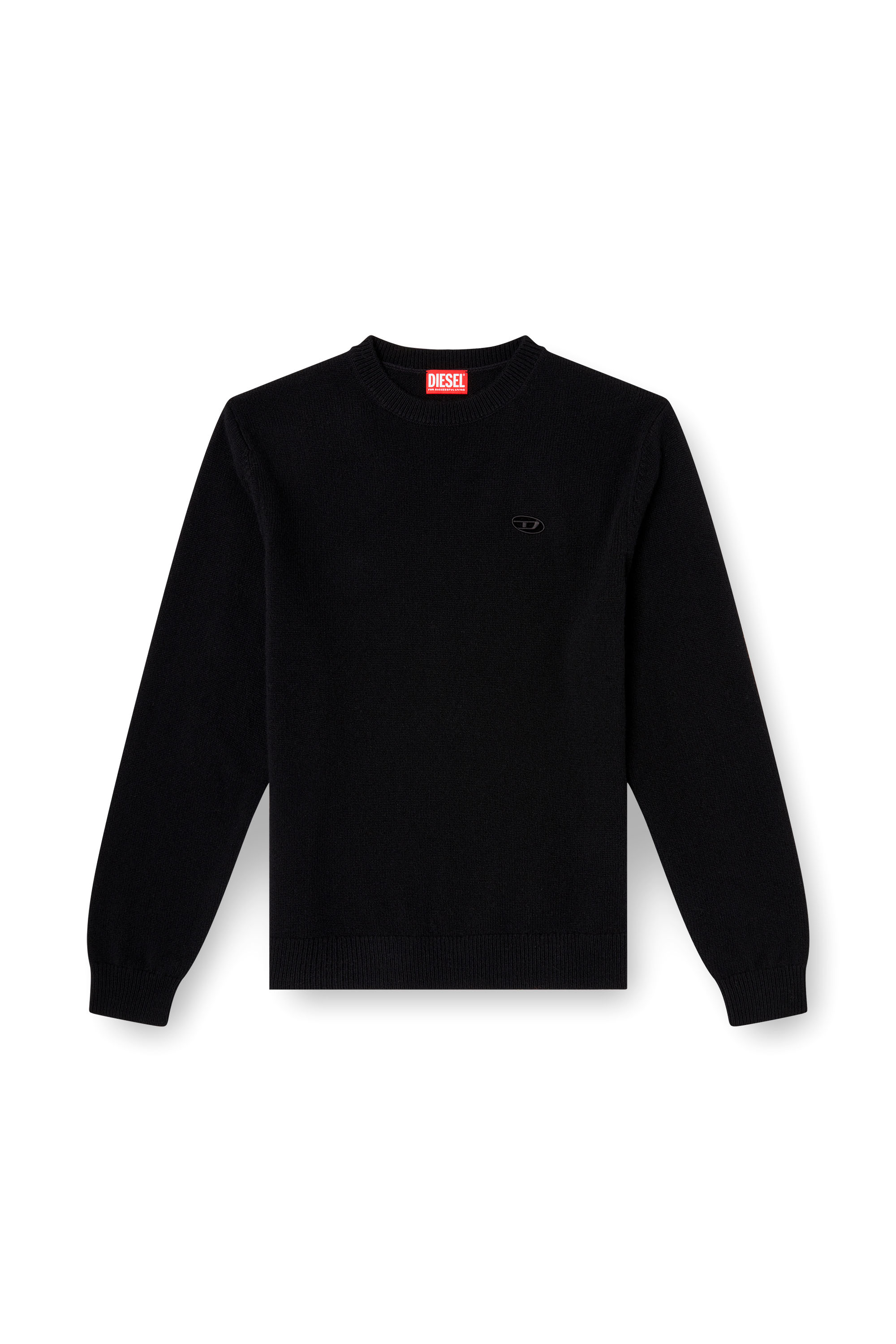 Diesel - K-ARGOL, Man's Wool-cashmere jumper in Black - 2