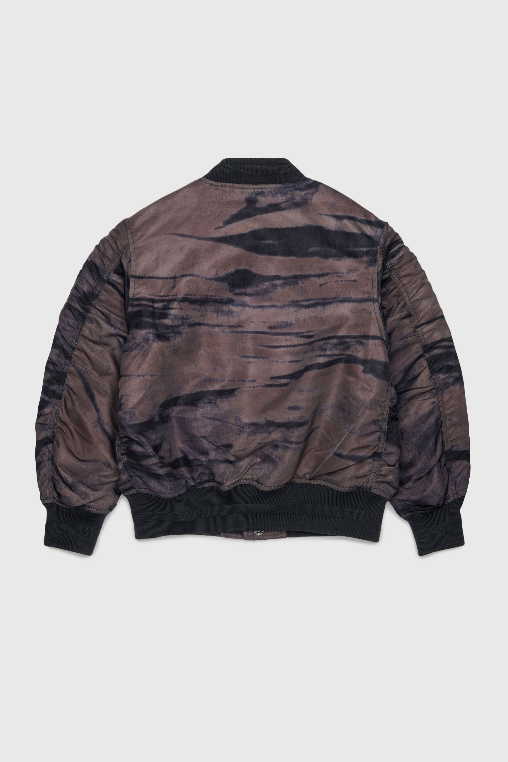 Diesel - JAKEPSDLBZ, Man's Nylon bomber jacket with quilted lining in Green - 2