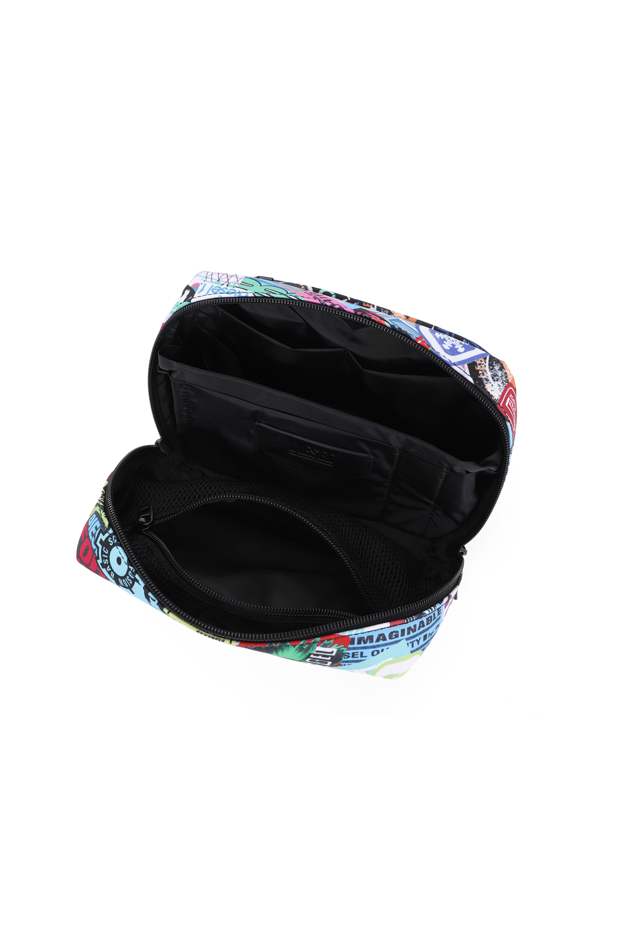 Diesel - DIESEL PC PRINTED BEAUTY CASE-STICKERS-, Unisex's Beauty case with stickers in Multicolor - 3