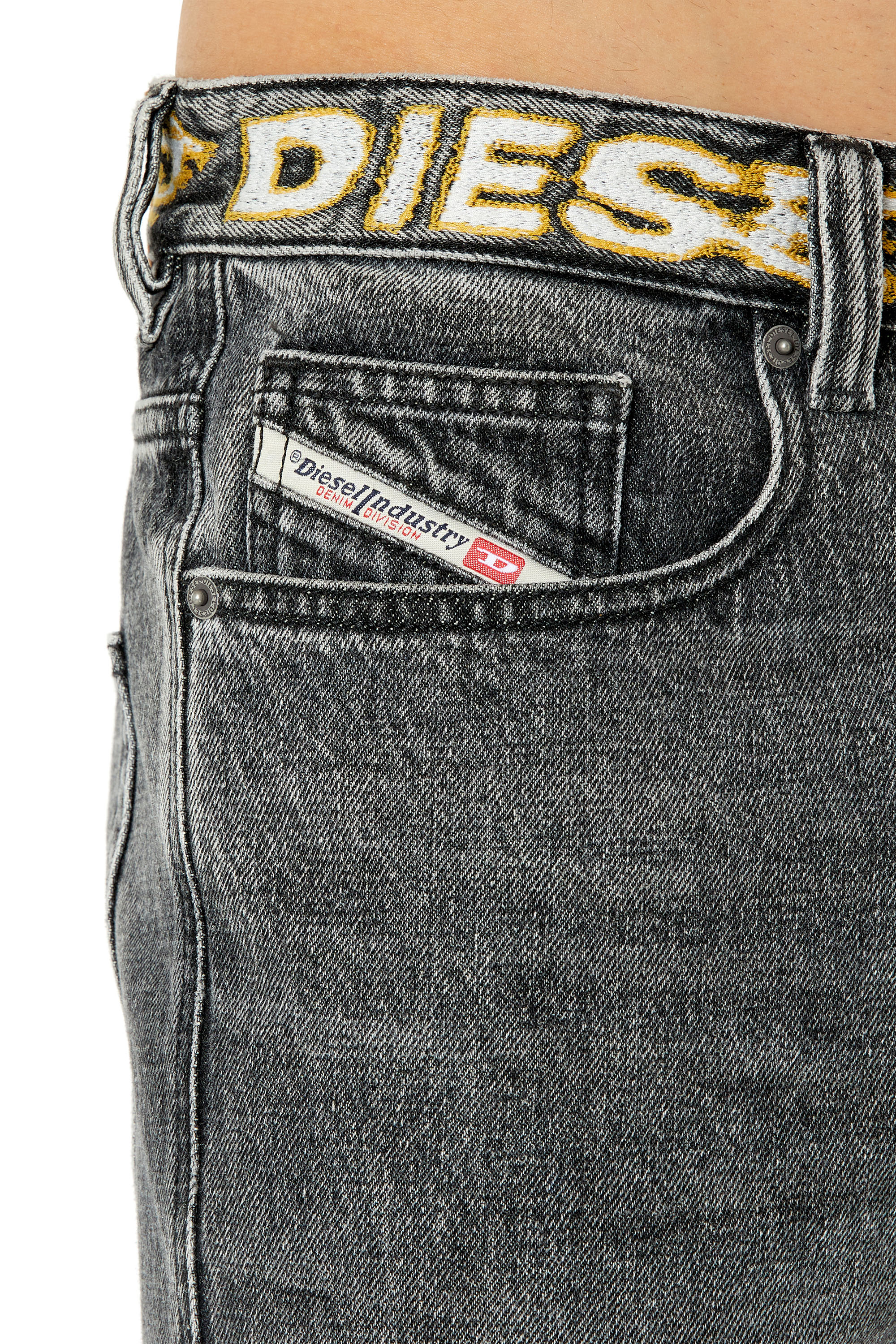 Diesel - 2010 007N9 Straight Jeans, Black/Dark grey - Image 3