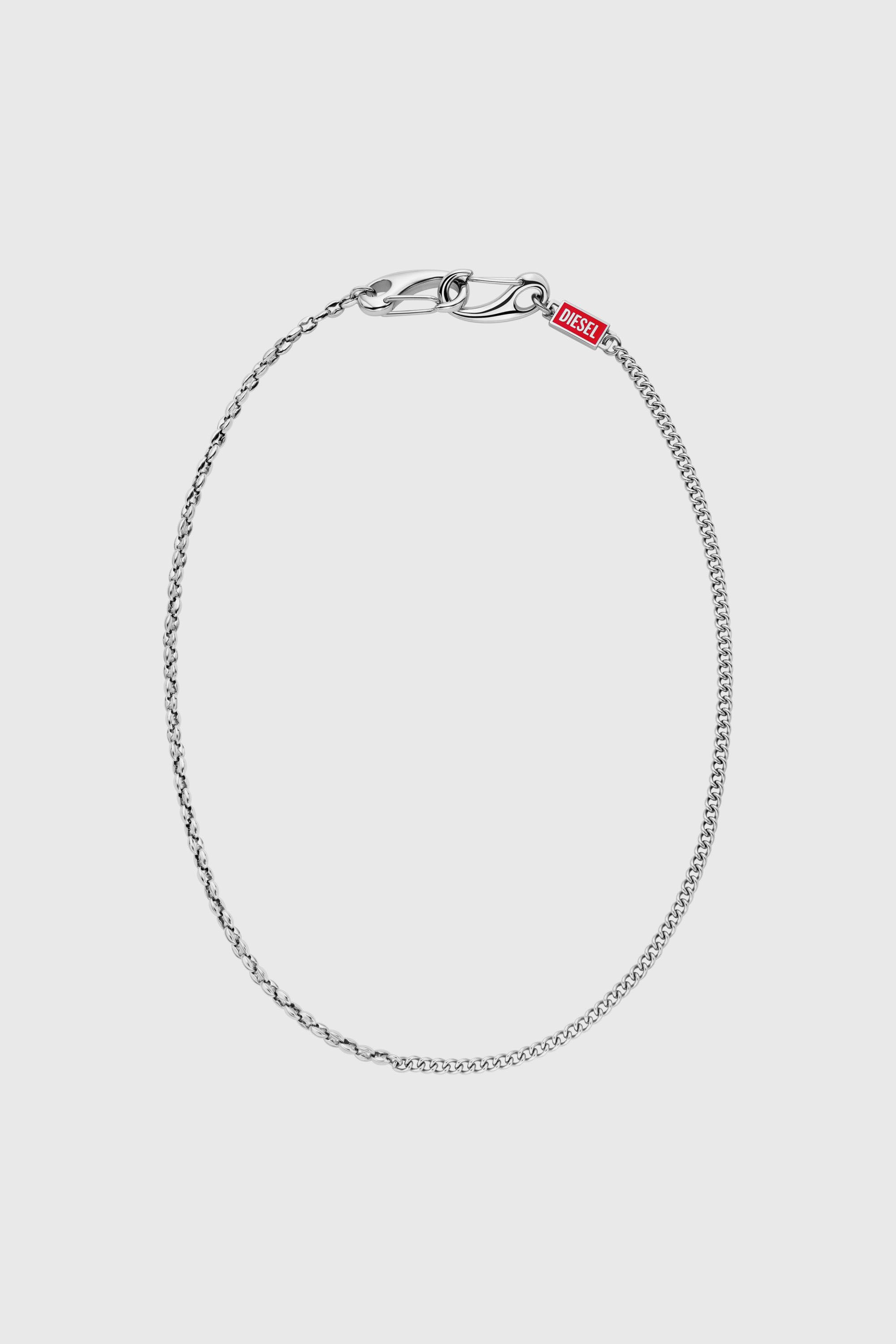 Diesel - DX1695040 JEWELLERY, Unisex's Stainless steel multi-wear chain necklace in Silver - 1