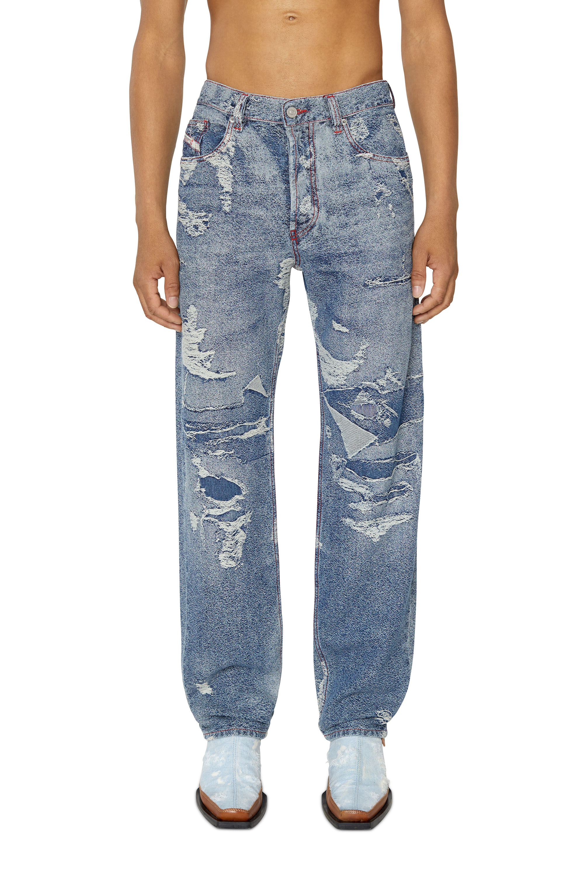 Diesel - 2010 D-Macs 09F10 Straight Jeans, Dark Blue - Image 1