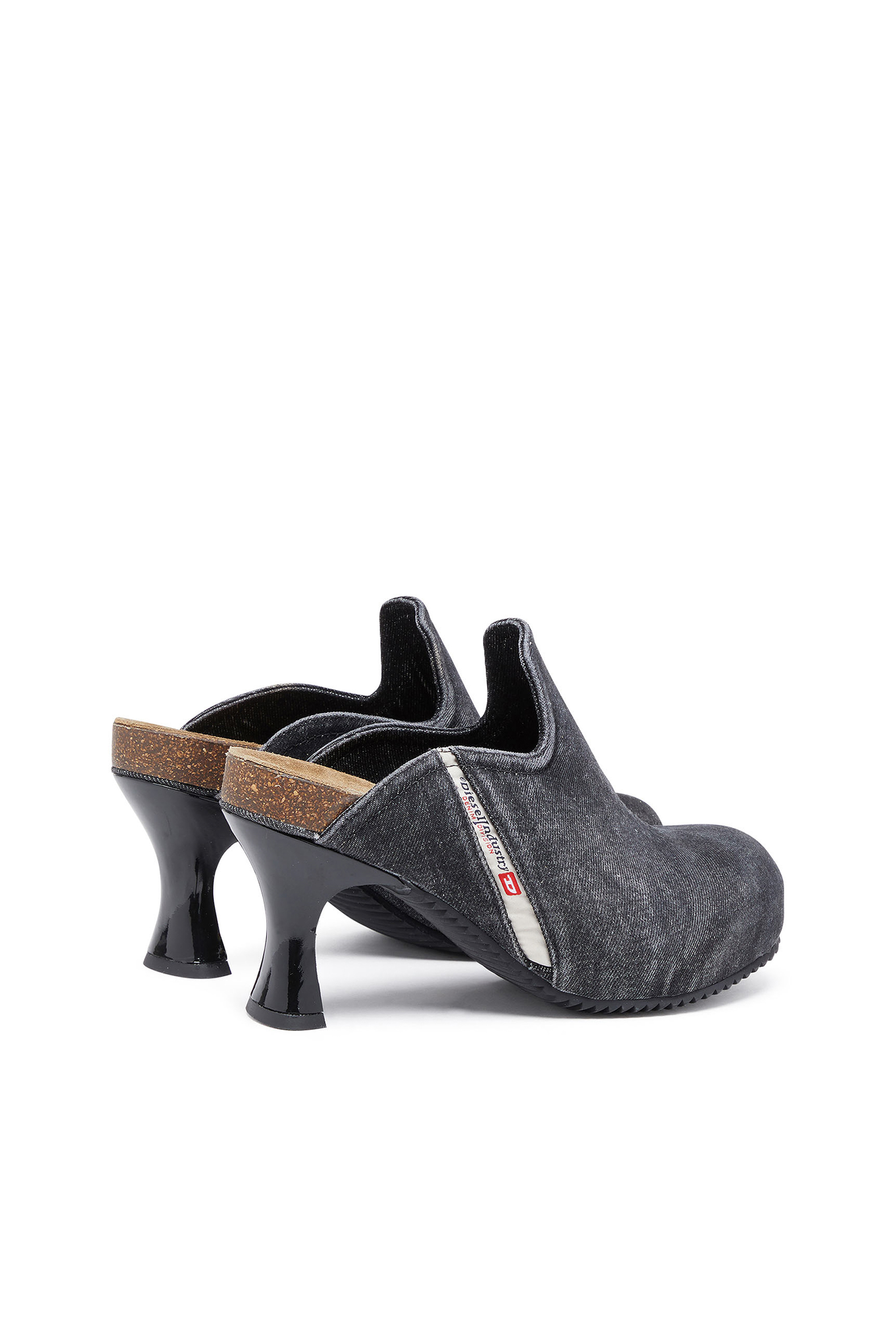 D-WOODSTOCK ML W, Black Diesel - D-WOODSTOCK ML W, Woman's D-Woodstock-Denim mules in Black - 3