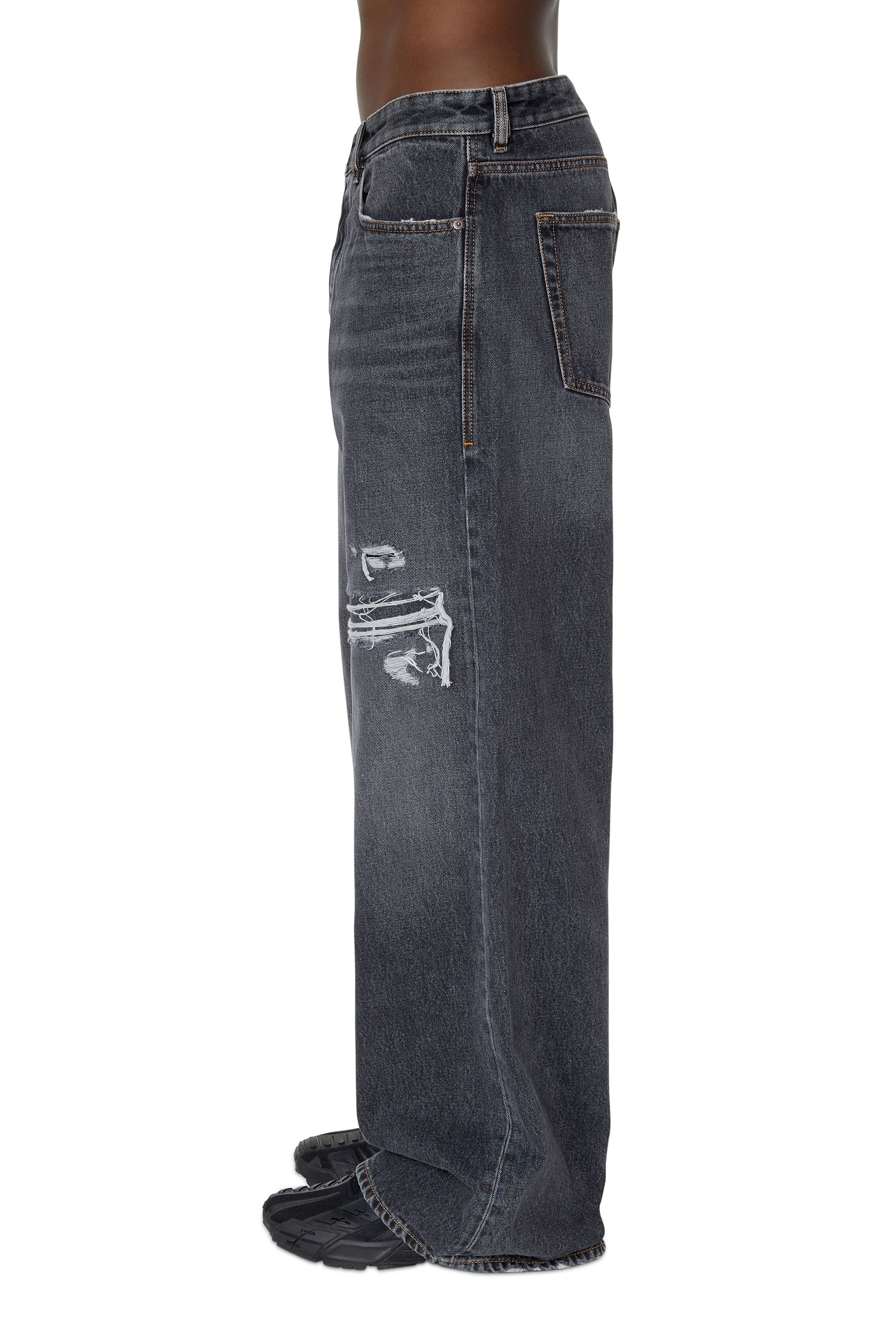 Diesel - D-Rise 007F6 Straight Jeans, Black/Dark grey - Image 6