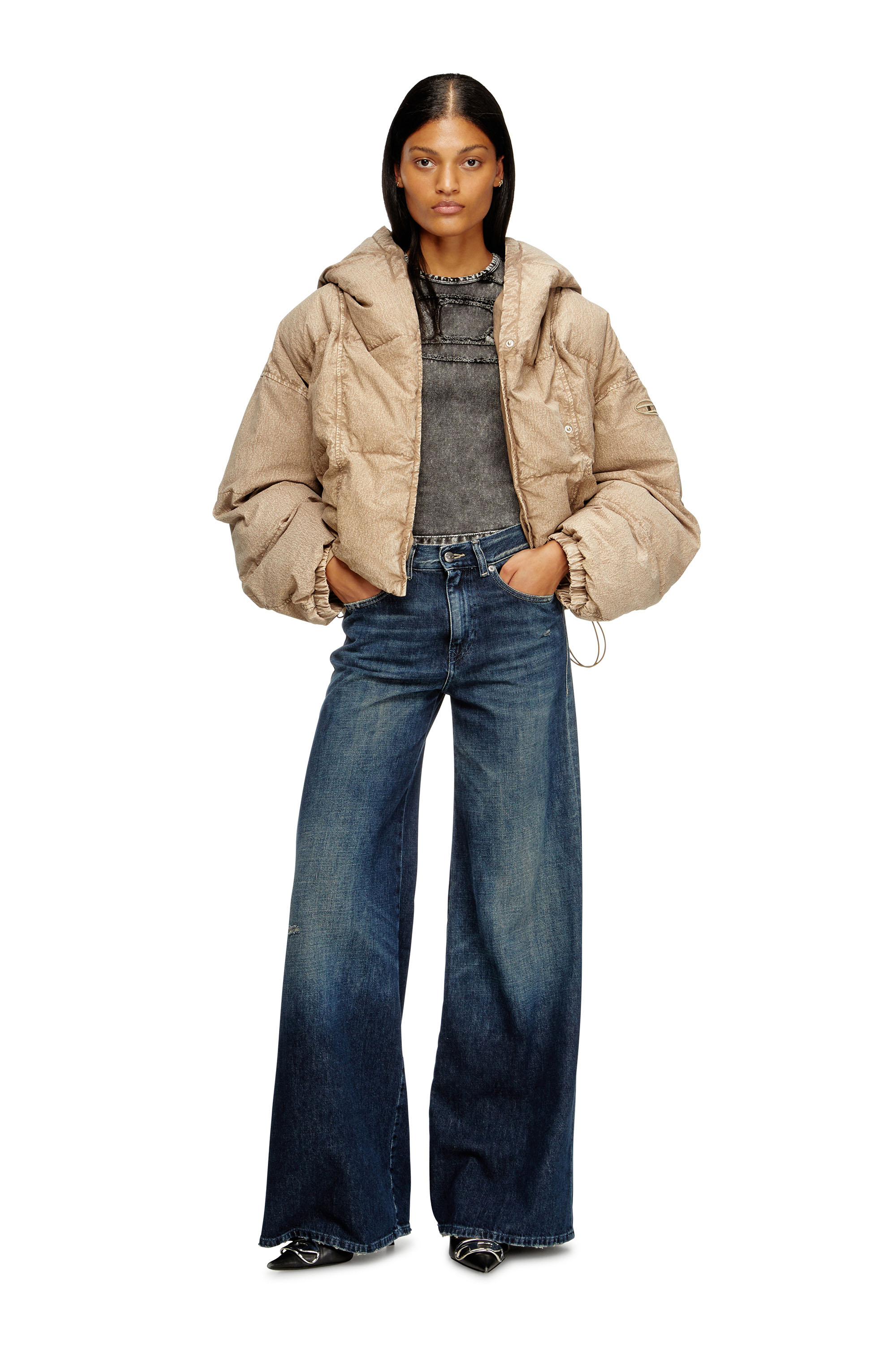 Diesel - Woman's Flare Jeans 1978 D-Akemi 09N70, Dark Blue - 2