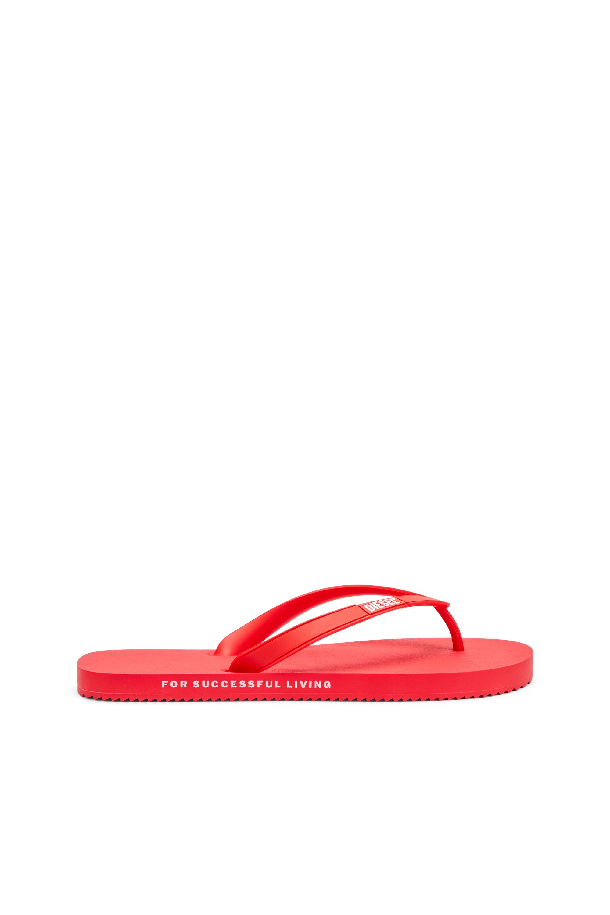 Diesel - SA-RIO, Man's Rubber flip-flops in Red - 1