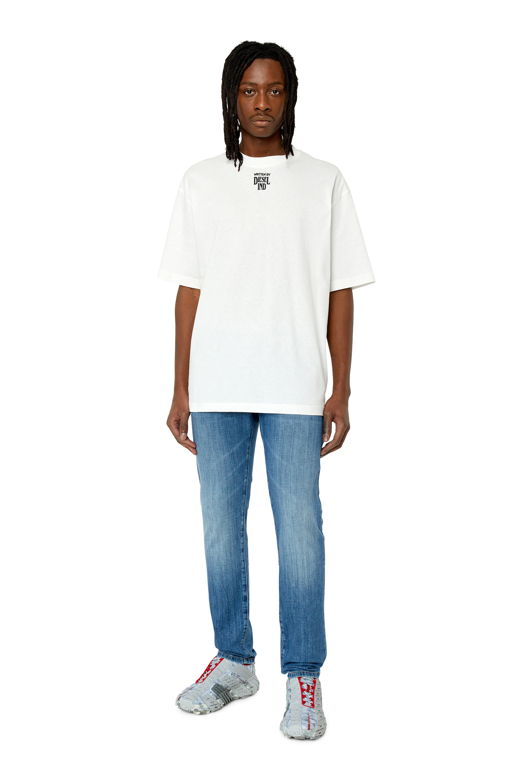 Diesel - 2019 D-Strukt 0EKAI Slim Jeans, Medium blue - Image 4