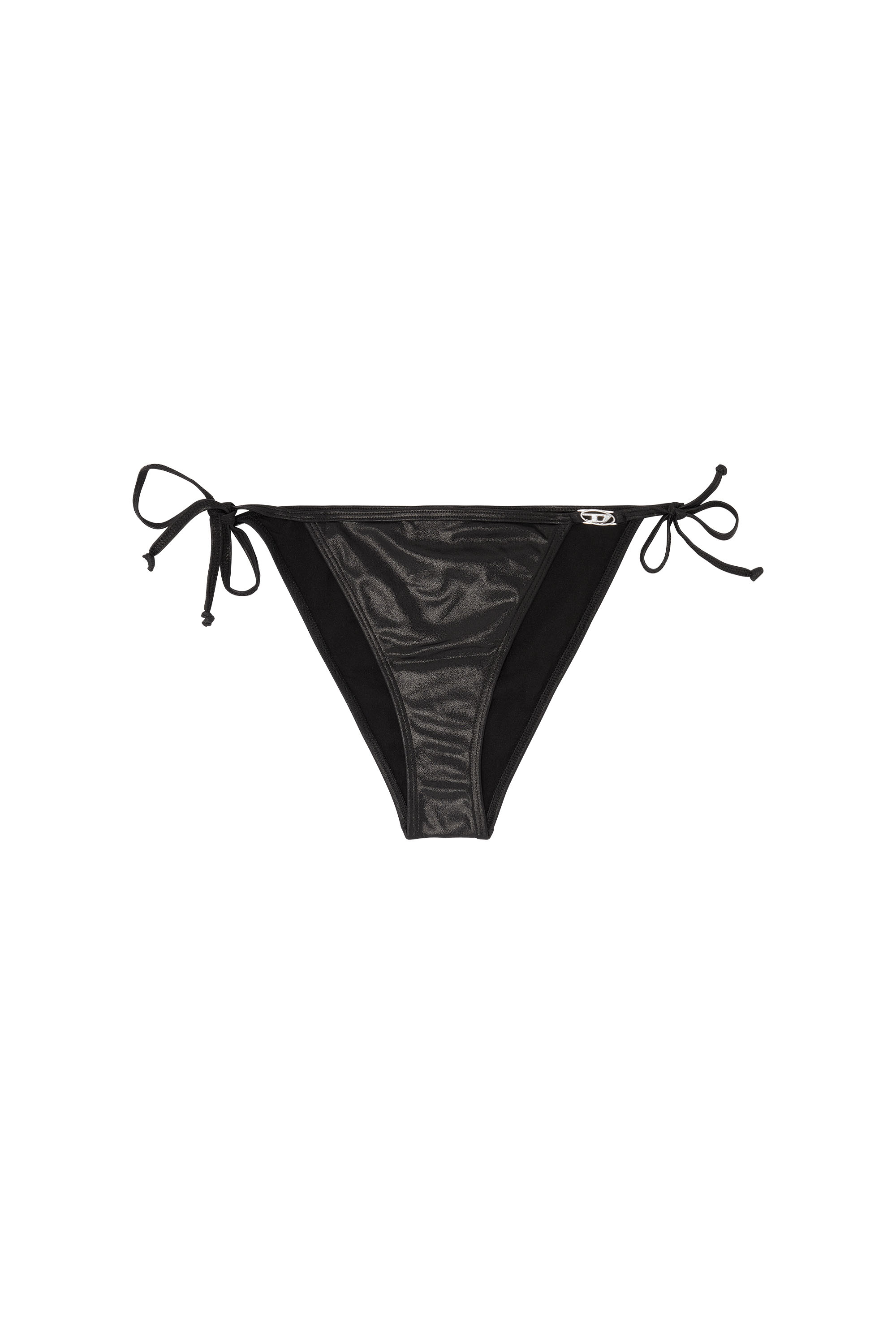 Diesel - BRIGITTES-DNM, Woman's Side-tie bikini bottoms in shimmery fabric in null - 4