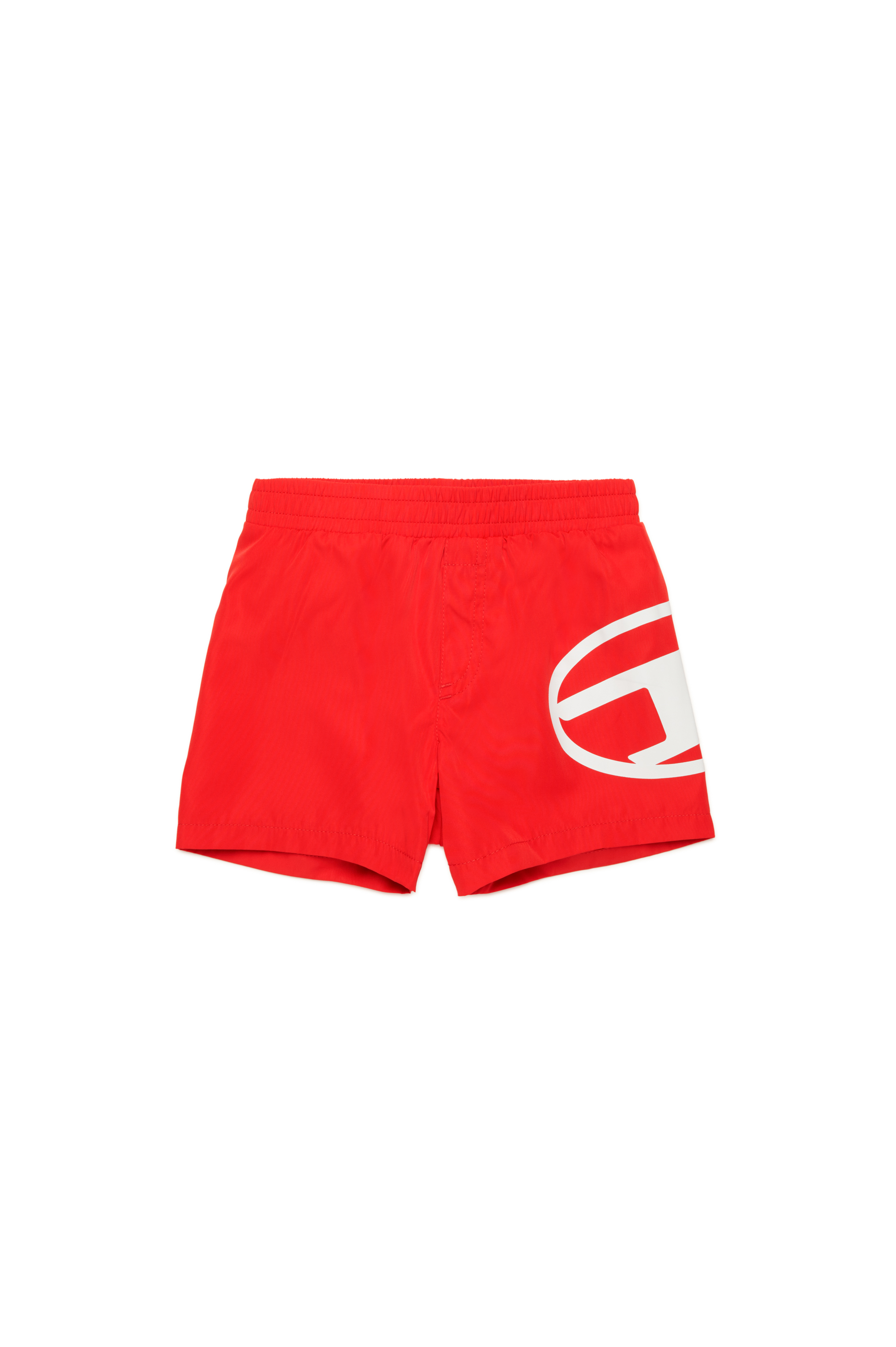 Diesel - MRULB, Man's Swim shorts with Oval D print in Red - 1