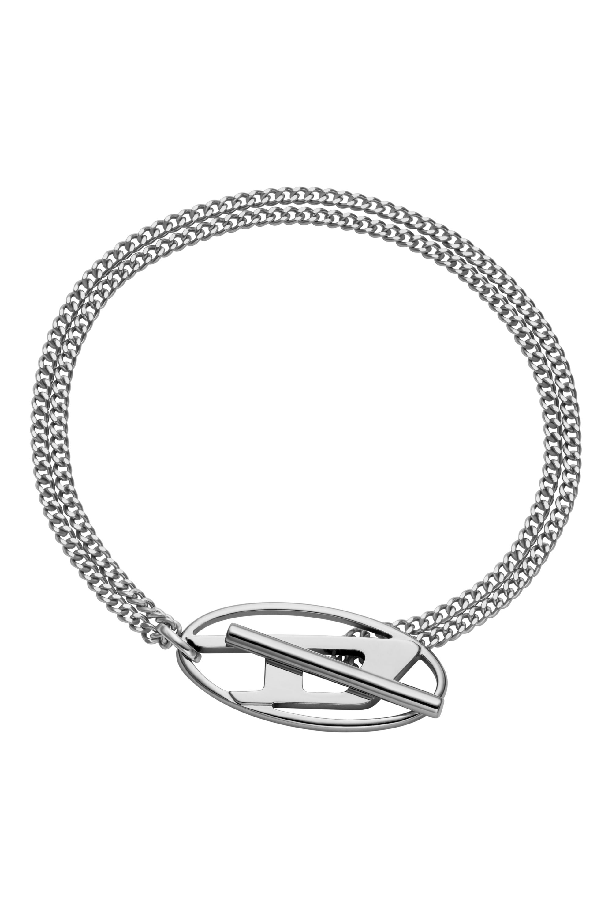 Diesel - DX1535040, Unisex's Stainless Steel Chain Bracelet in Silver - 1