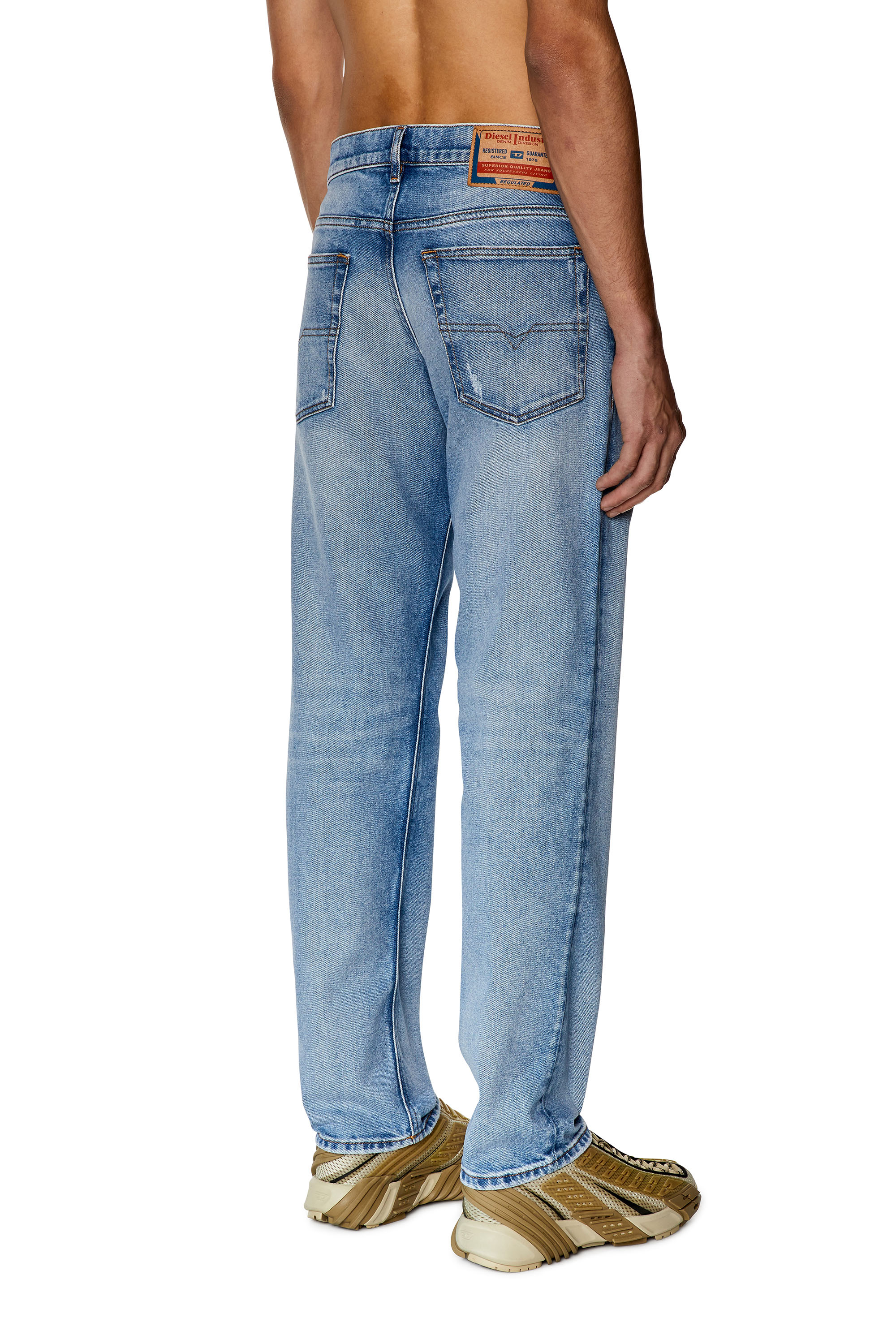 Diesel - 2023 D-Finitive 09G24 Tapered Jeans, Light Blue - Image 2