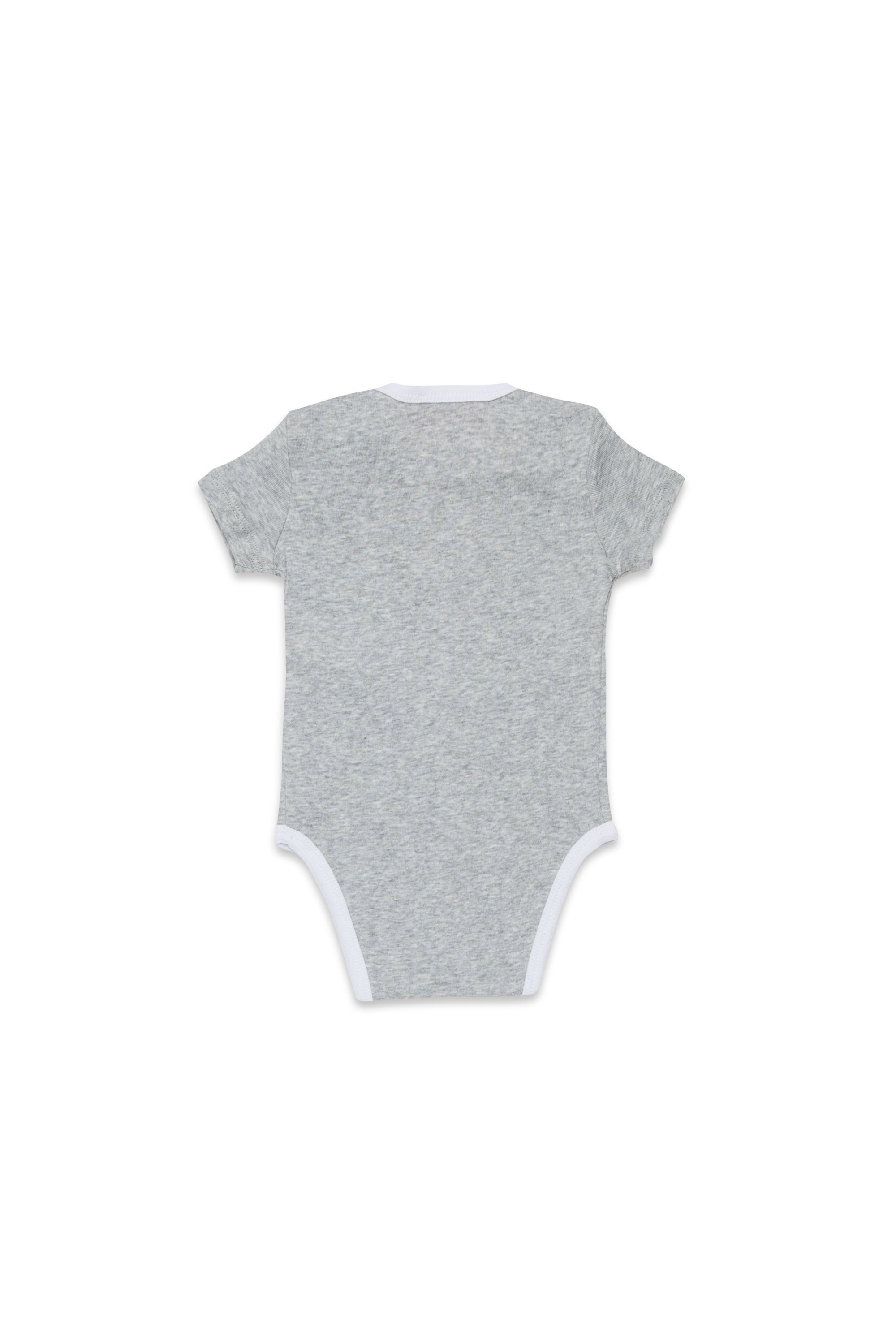 Diesel - URMAS-NB, Unisex's Born For Success newborn bodysuit in Grey - 2