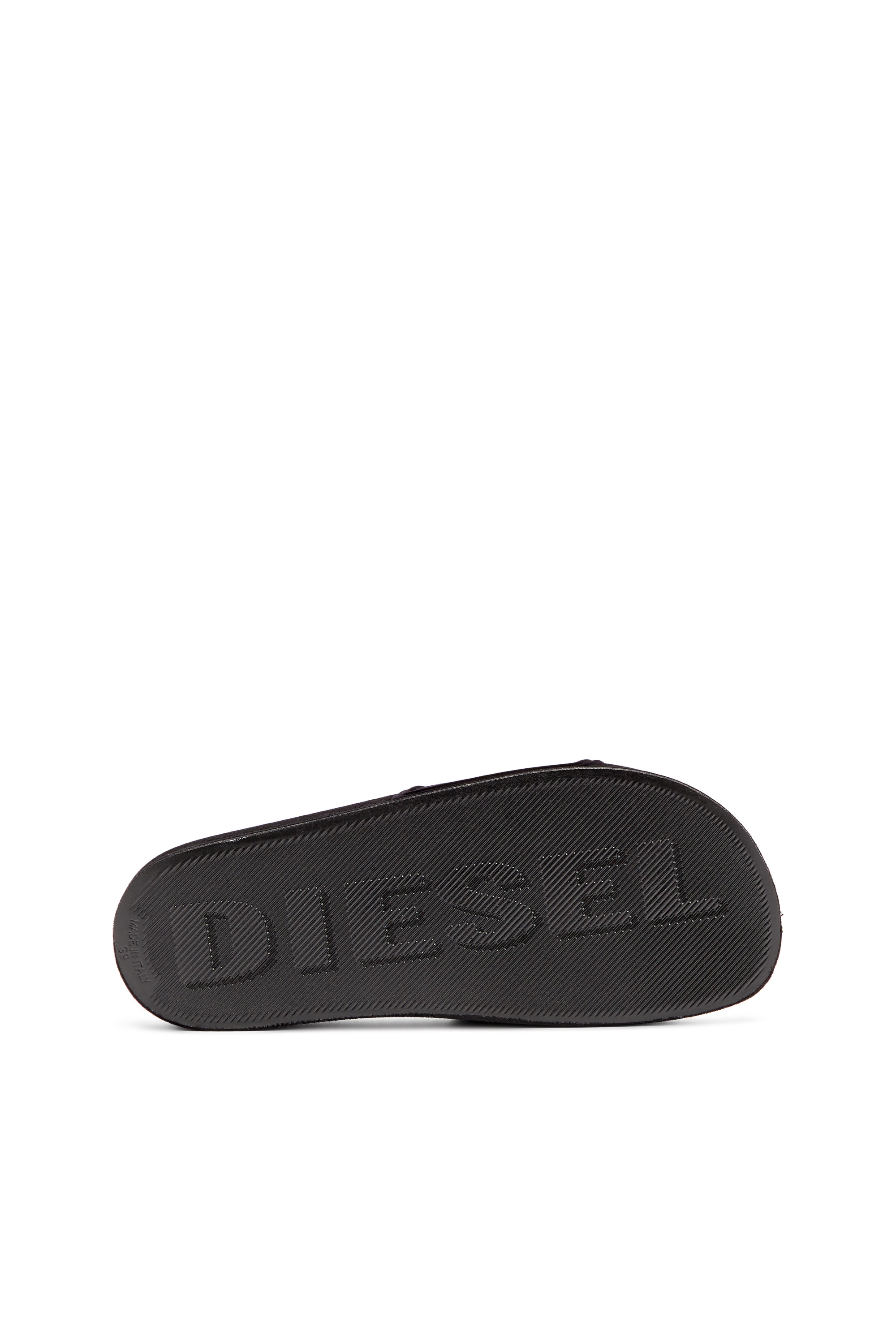 Diesel - SA-MAYEMI CC W, Woman's Sa-Mayemi-Pool slides with velvety flocking in Black - 4