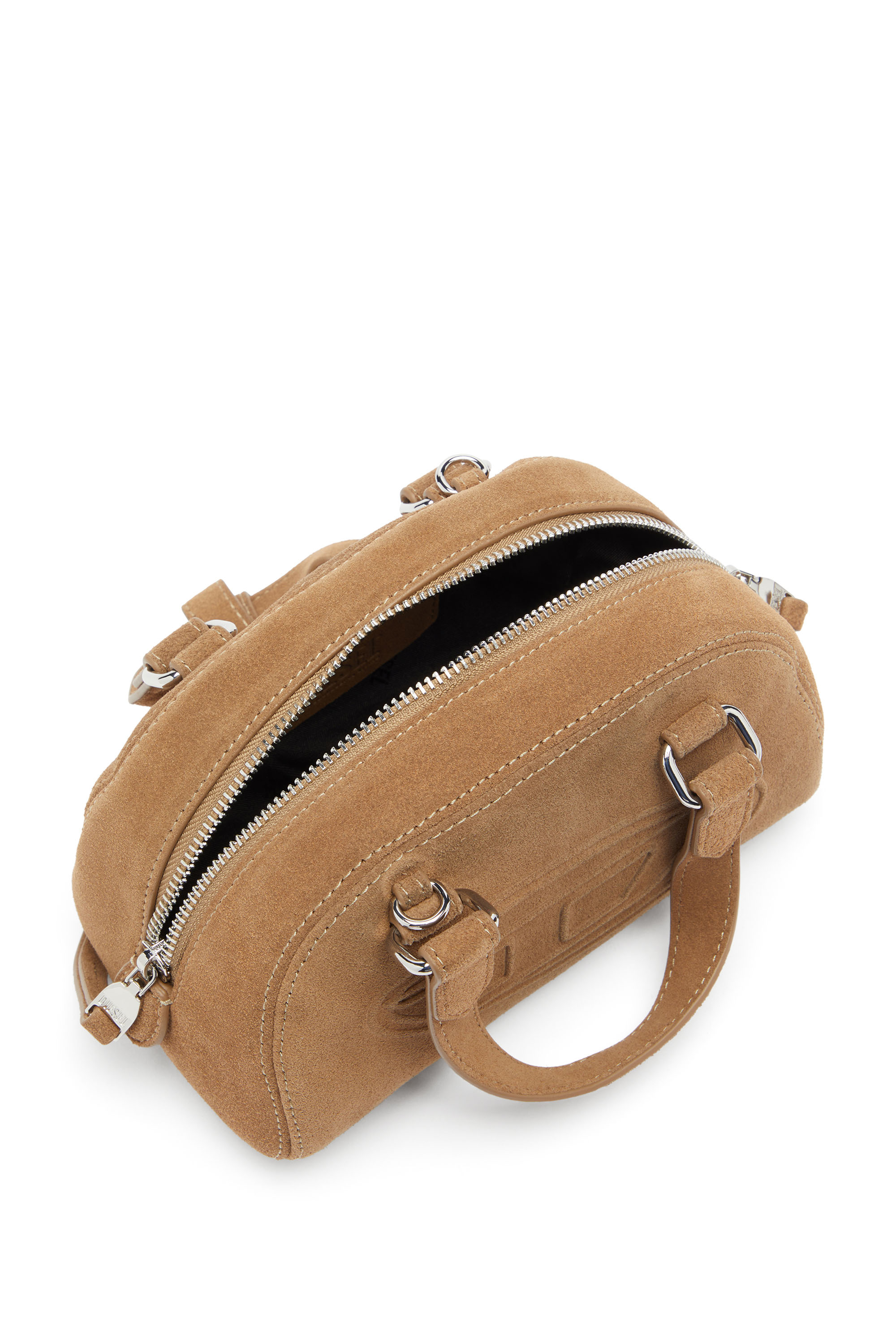 Diesel - 1DR DOME CROSSBODY, Unisex's 1DR Dome-Suede mini bowling bag with Oval D logo in null - 3