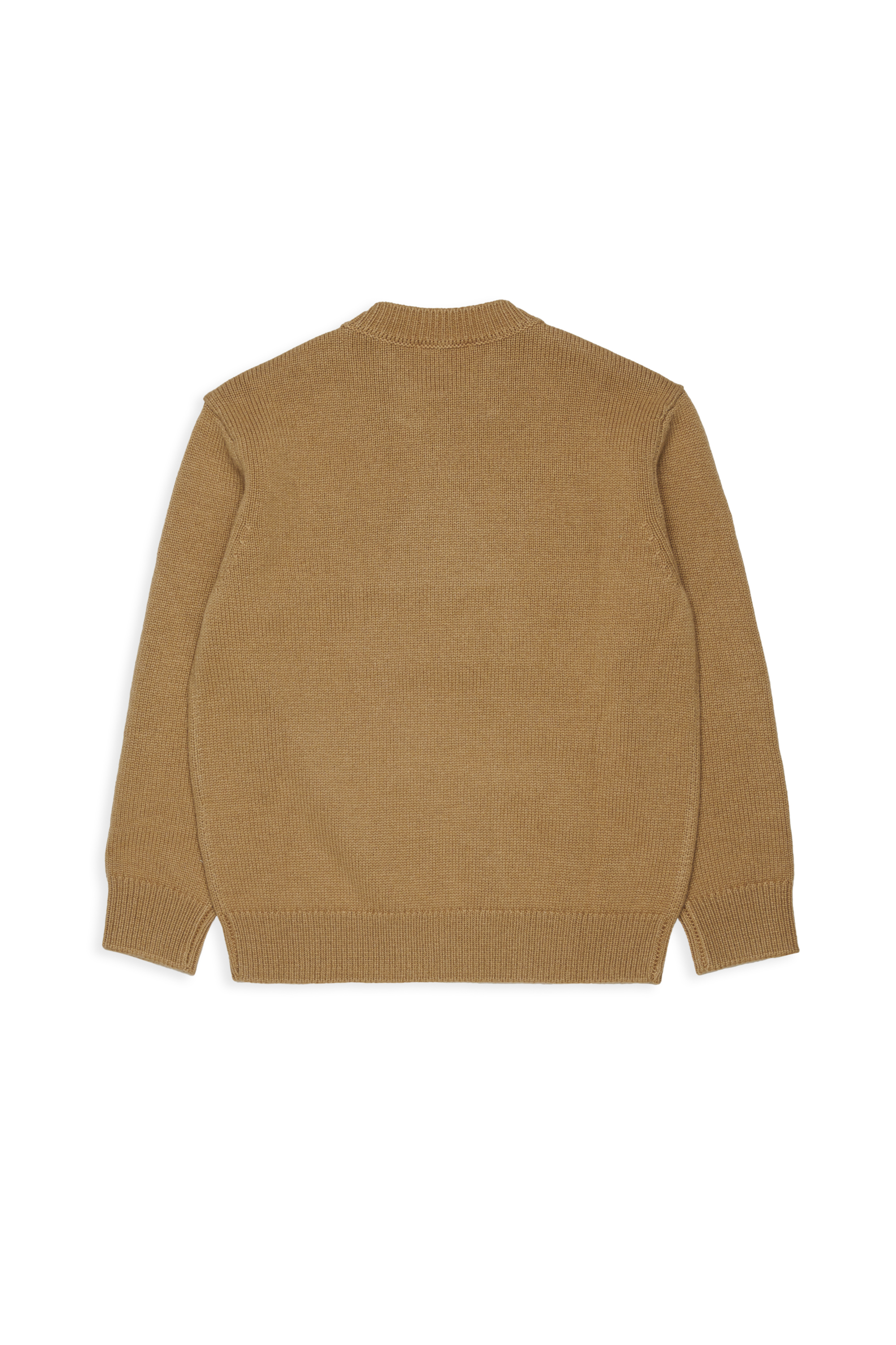 Diesel - KONZI OVER, Man's Cashmere-enriched jumper with destroyed logo in Brown - 2