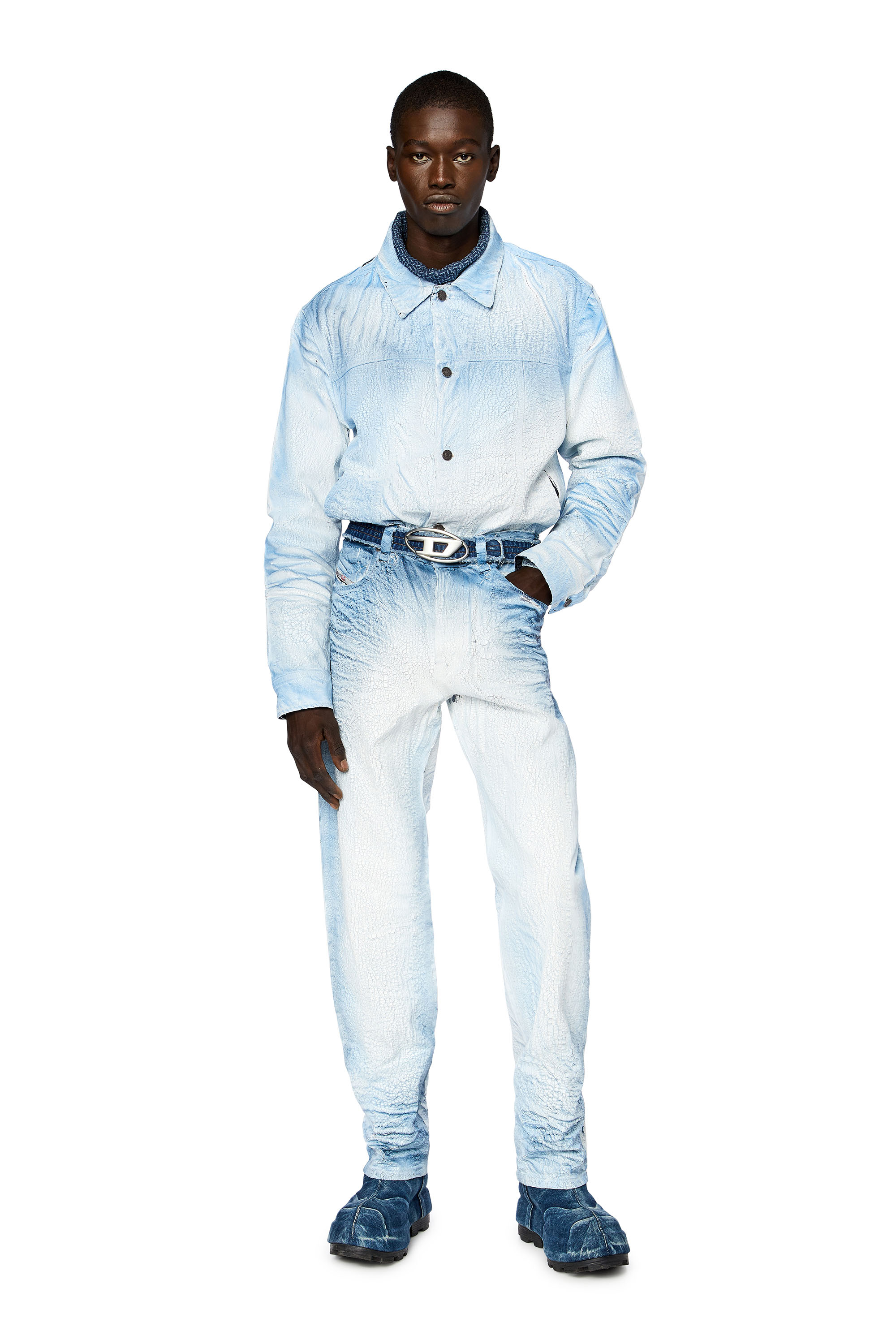 Diesel - Straight Jeans 2010 D-Macs 0NLAW, Light Blue - Image 1