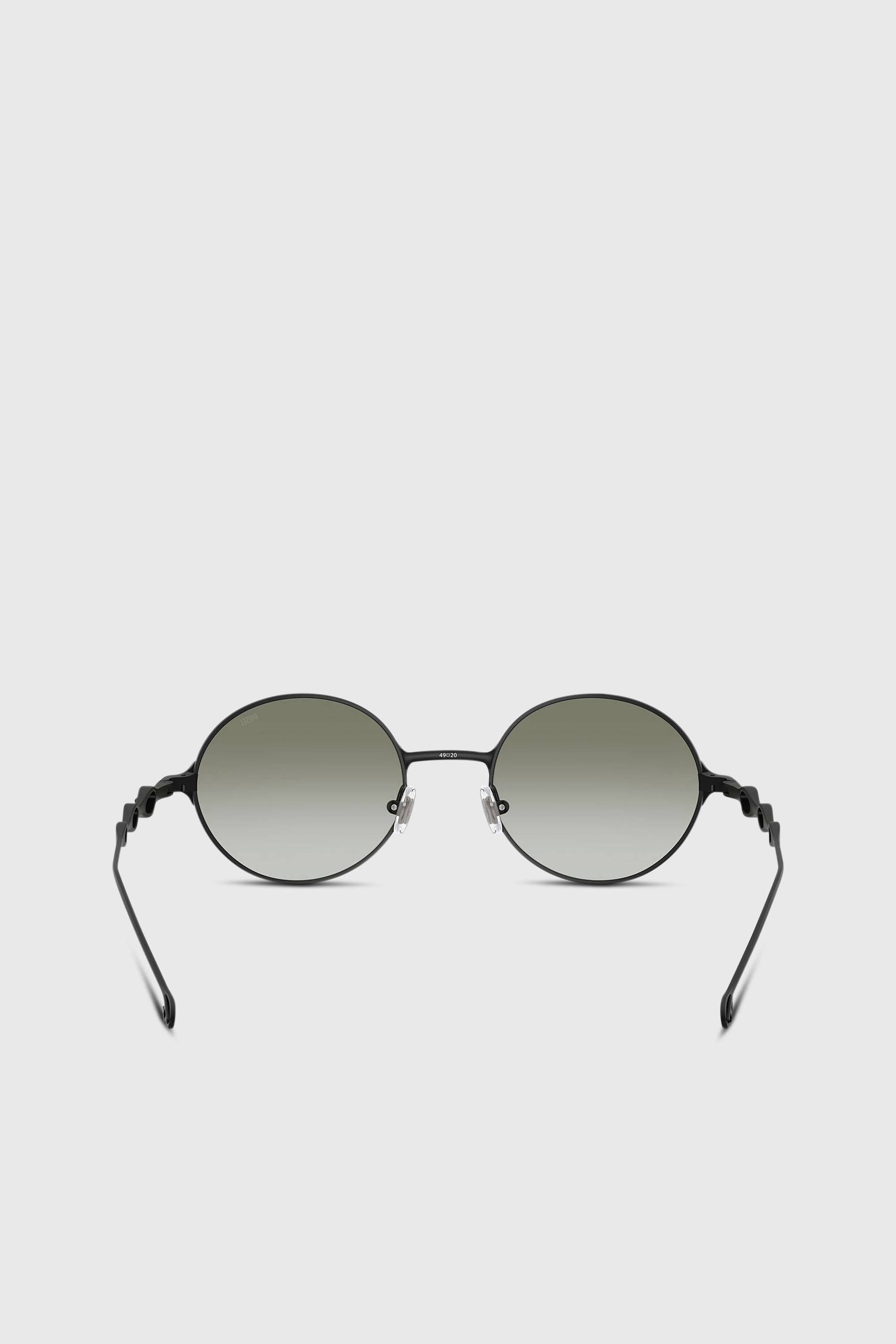 Diesel - 0DL1008, Unisex's Round sunglasses in Black/Green - 3