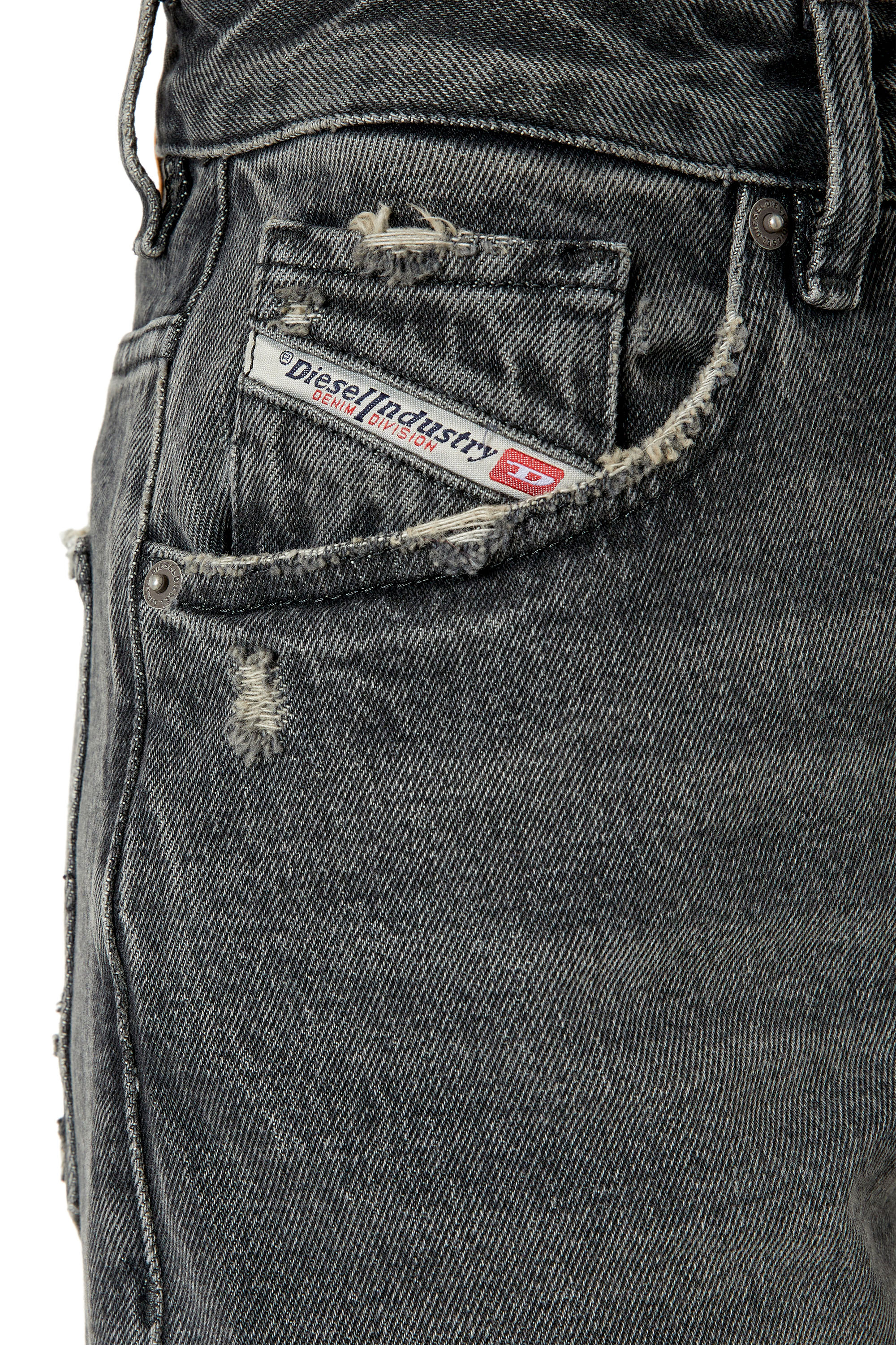 Diesel - 1999 D-Reggy 007K8 Straight Jeans, Black/Dark grey - Image 3