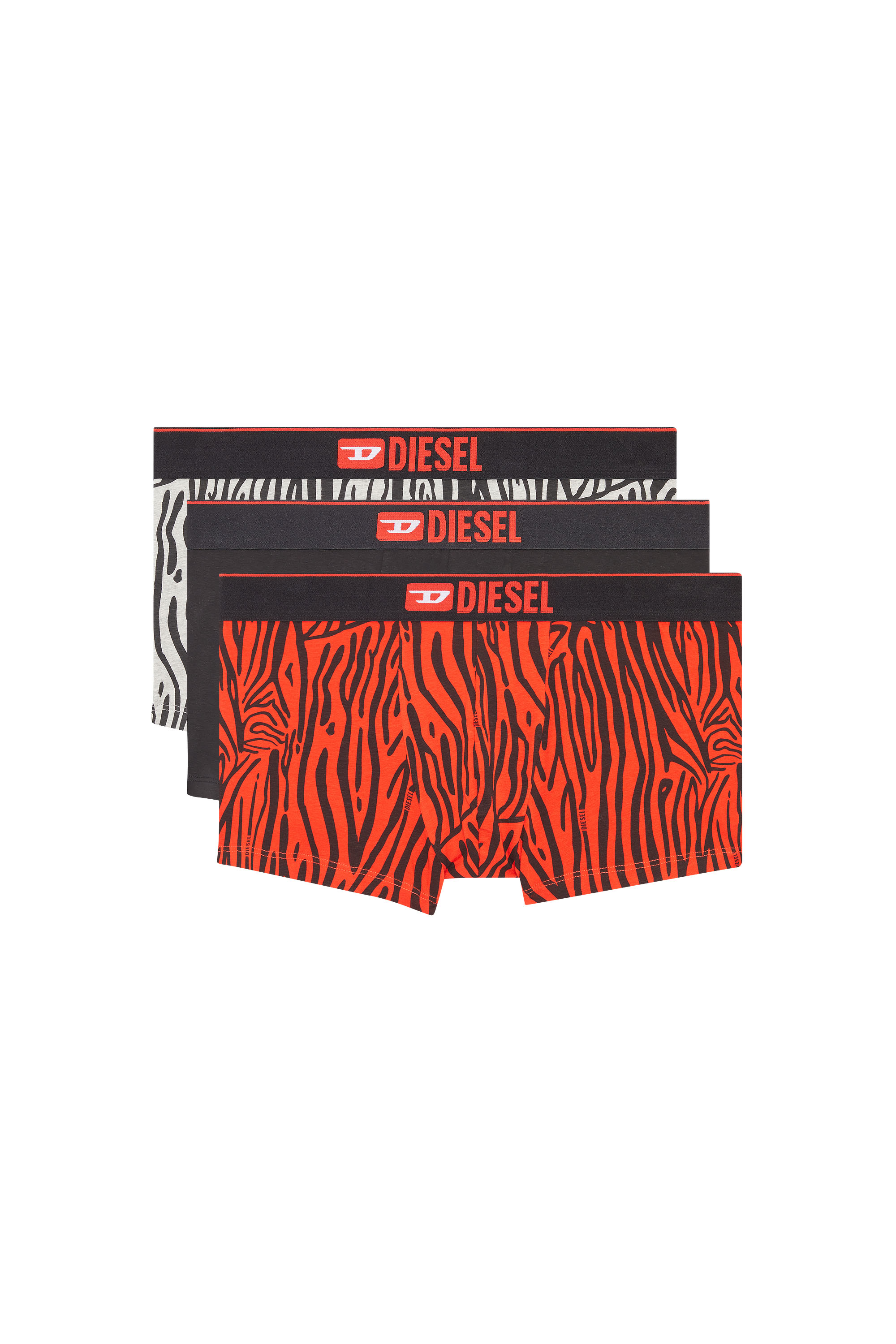 UMBX-DAMIENTHREEPACK, Black/Red - Trunks