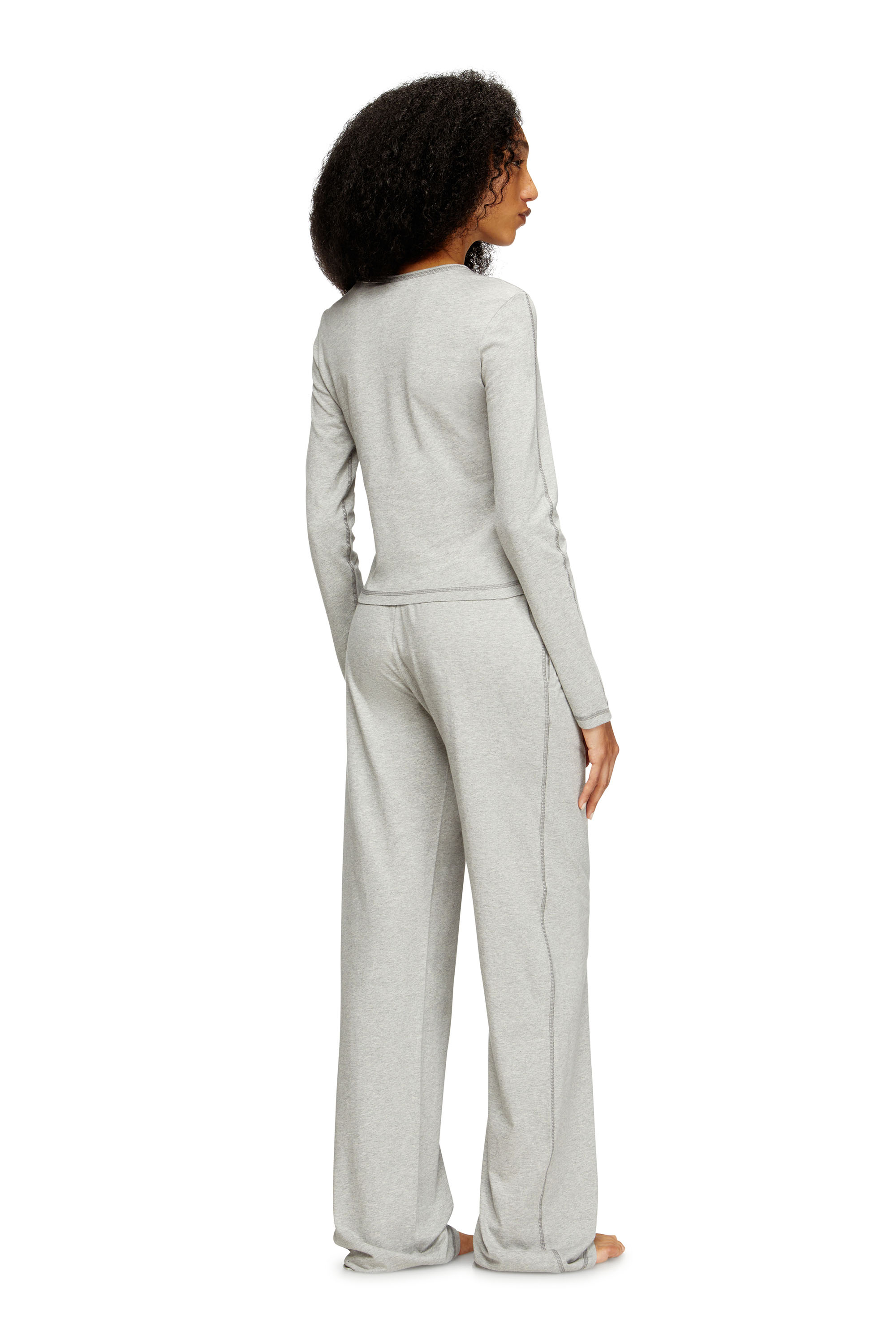 Diesel - SET-GILDA-D-CORE, Woman's Stretch cotton pyjamas in Light Grey - 2