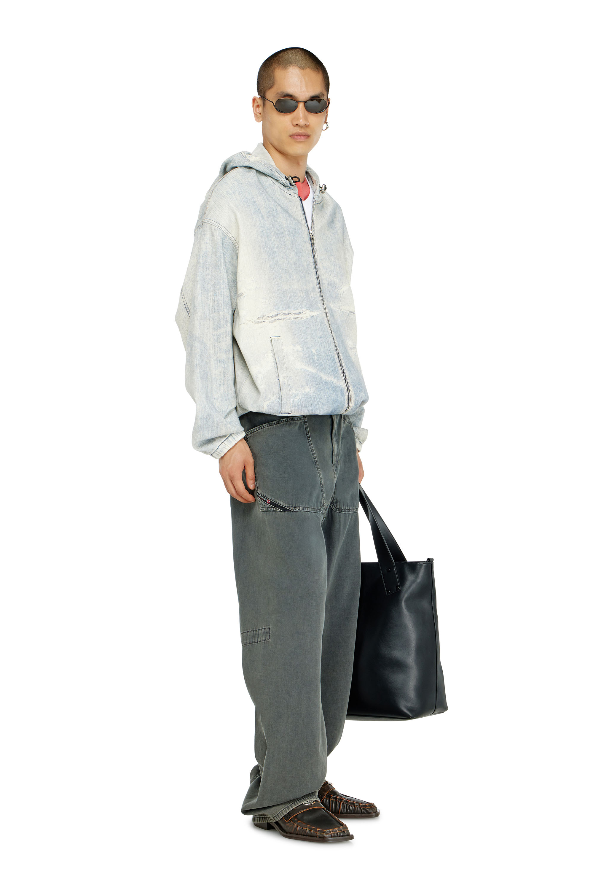 Diesel - Man's Relaxed Jeans D-Zeta 068WR, Grey - 2