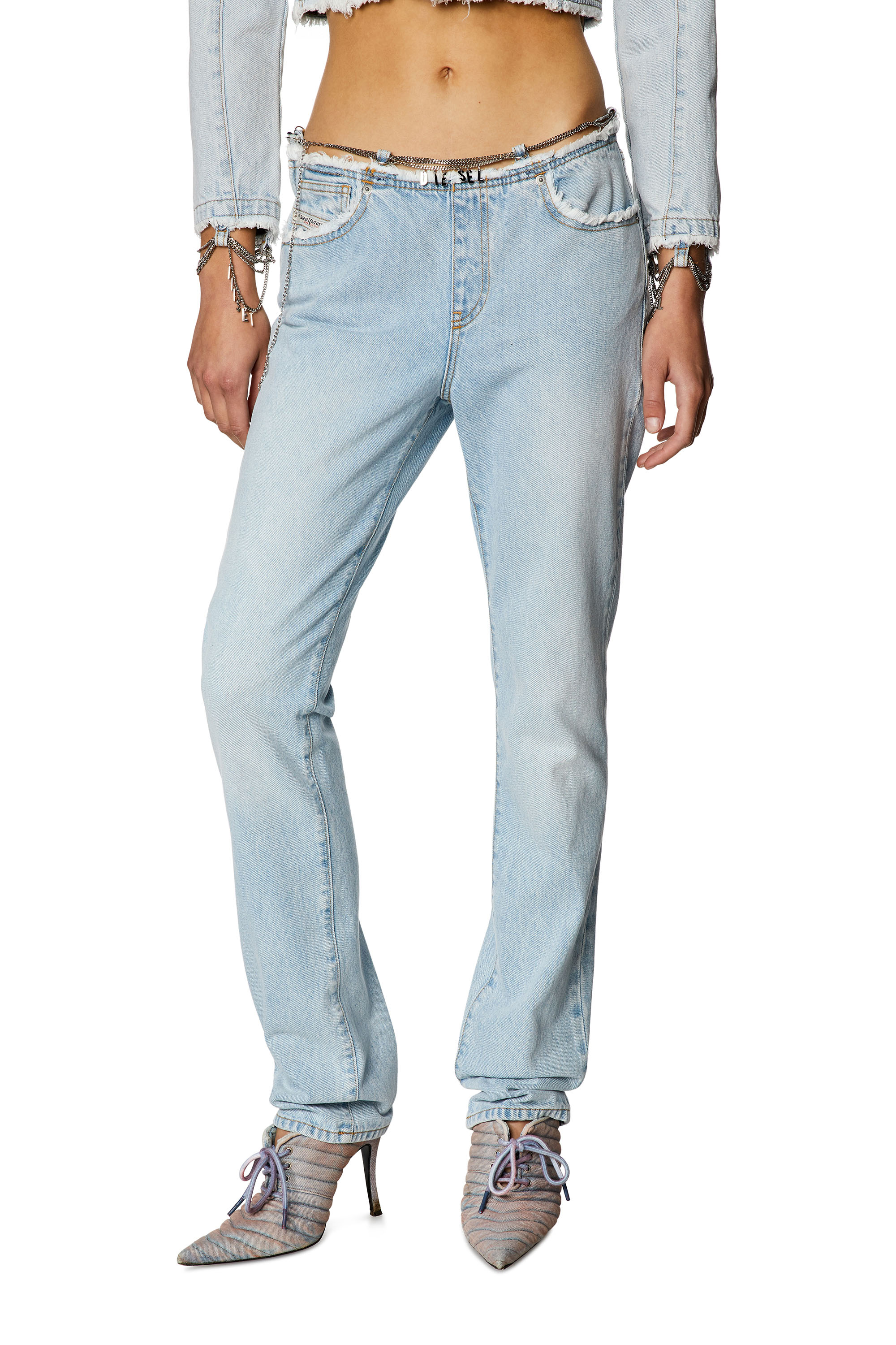 Diesel - Straight Jeans 2002 0NLAA, Light Blue - Image 2