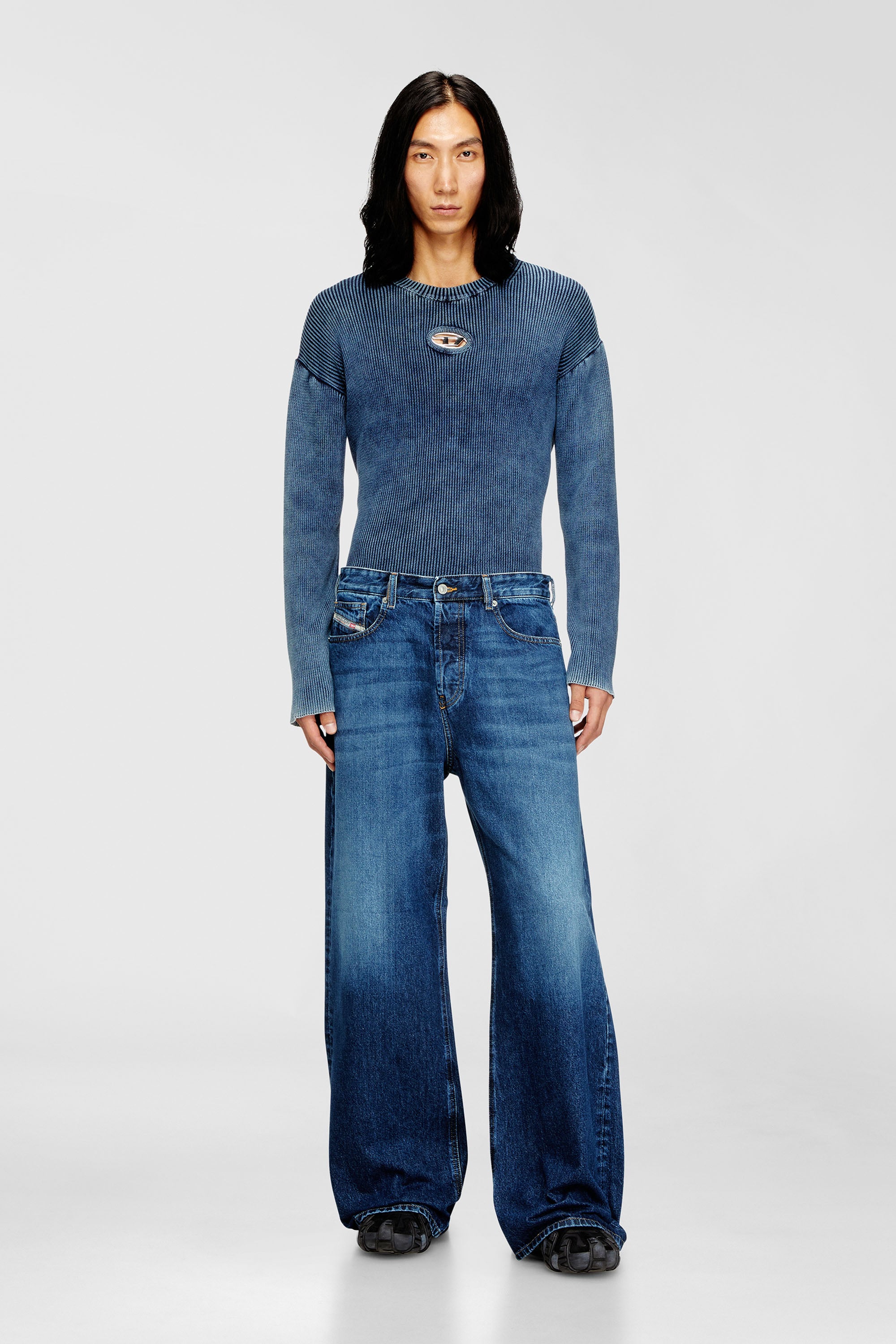 Diesel - Unisex's Relaxed Jeans 1996 D-Sire 09I27, Dark Blue - 2