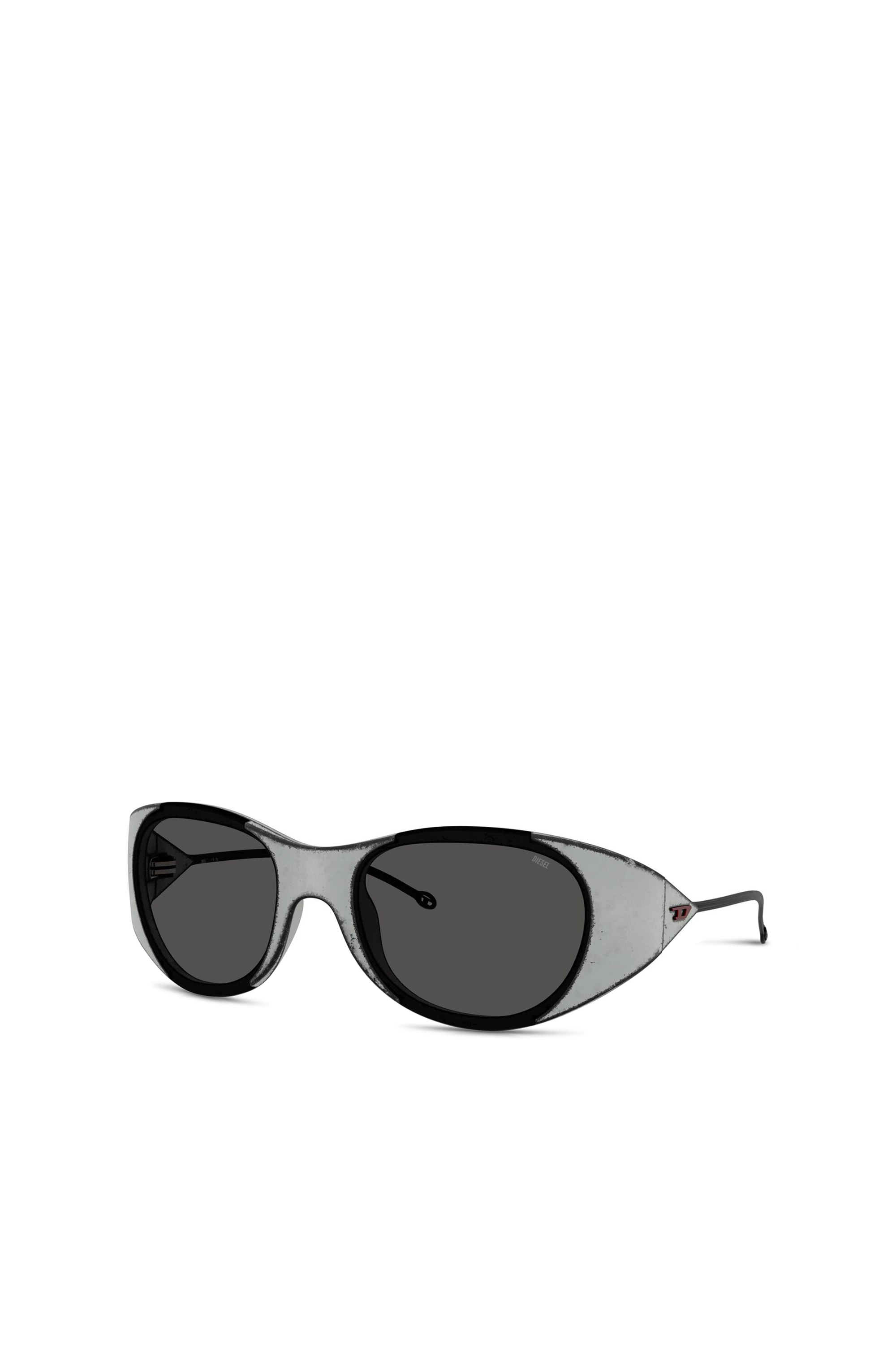 Diesel - 0DL3003, Unisex's Iconic oval sunglasses in Black/Grey - 5