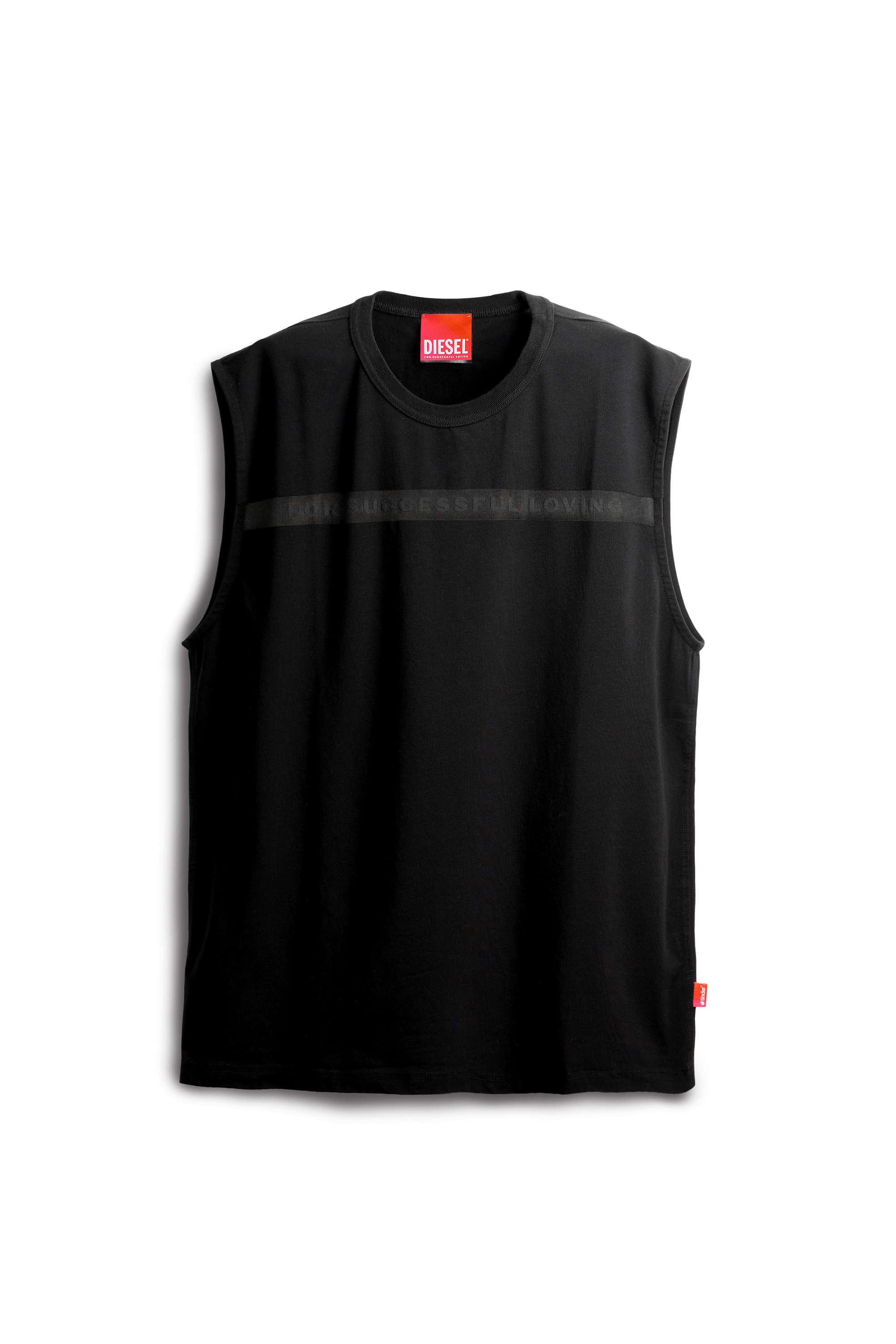 Diesel - PR-T-NORM-BISC-MATI-R, Unisex's Tank top with For Successful Loving logo in Black - 2