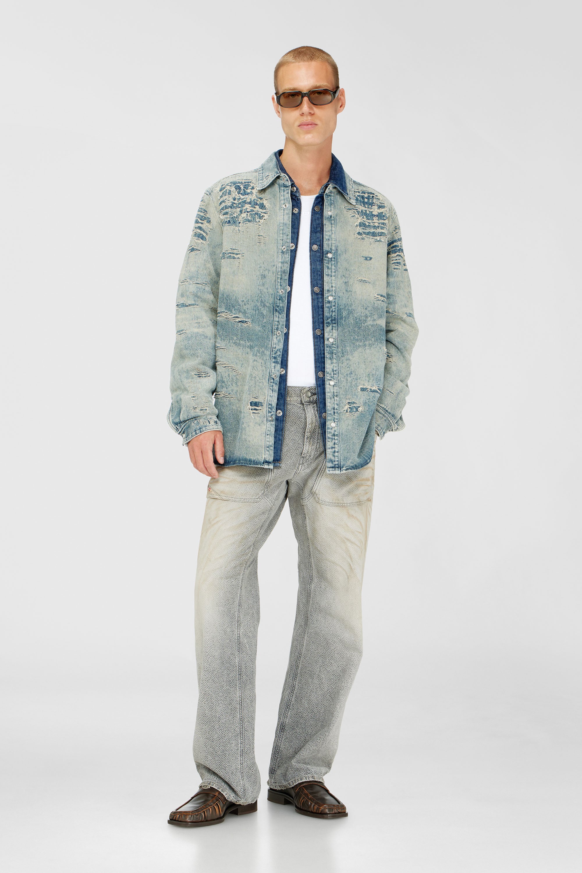 Diesel - Man's Relaxed Jeans D-Zeta 09Q11, Grey - 2
