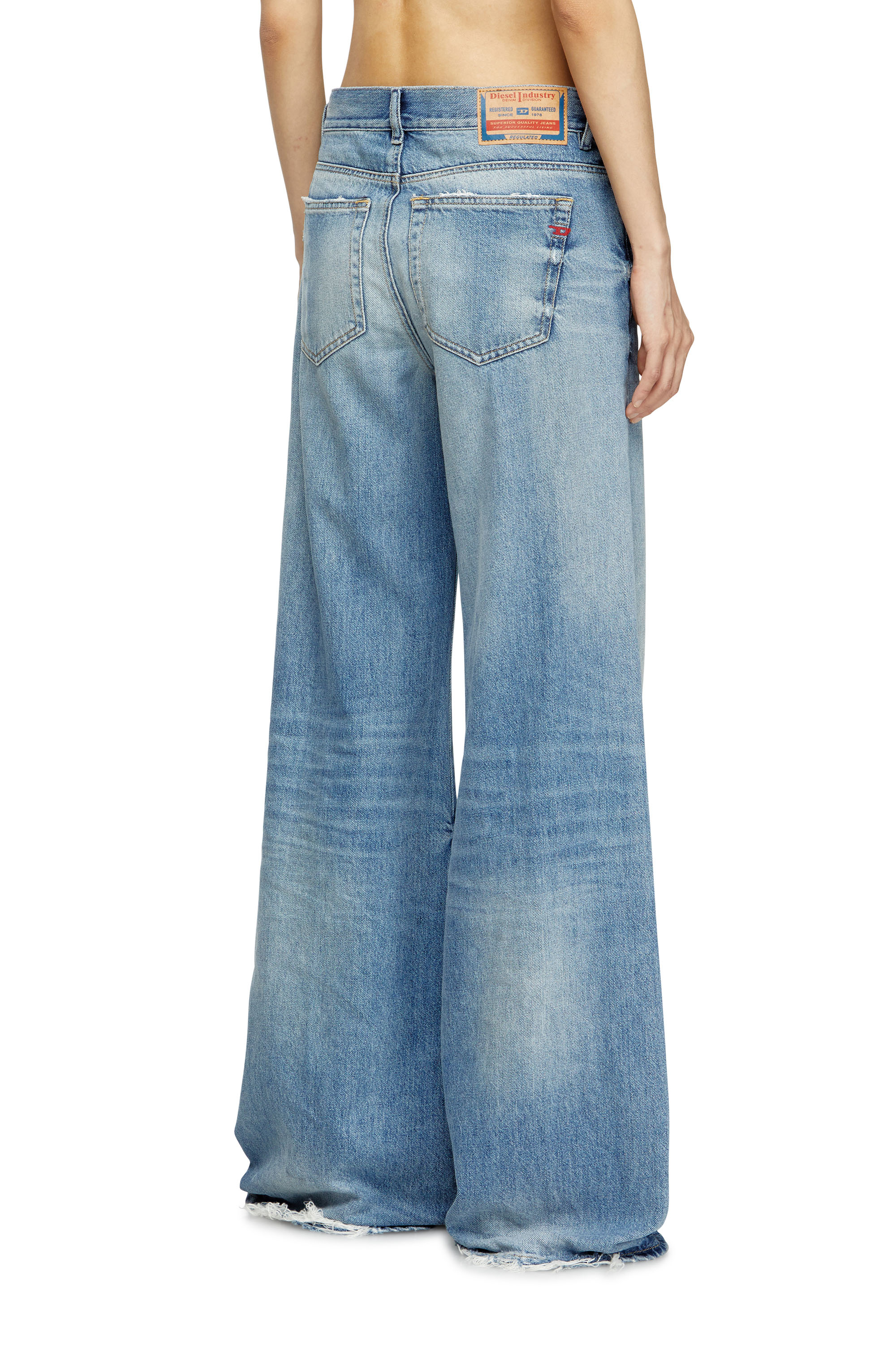 Flare Jeans 1978 D-Akemi 09M07, Light Blue Diesel - Woman's Flare Jeans 1978 D-Akemi 09M07, Light Blue - 4