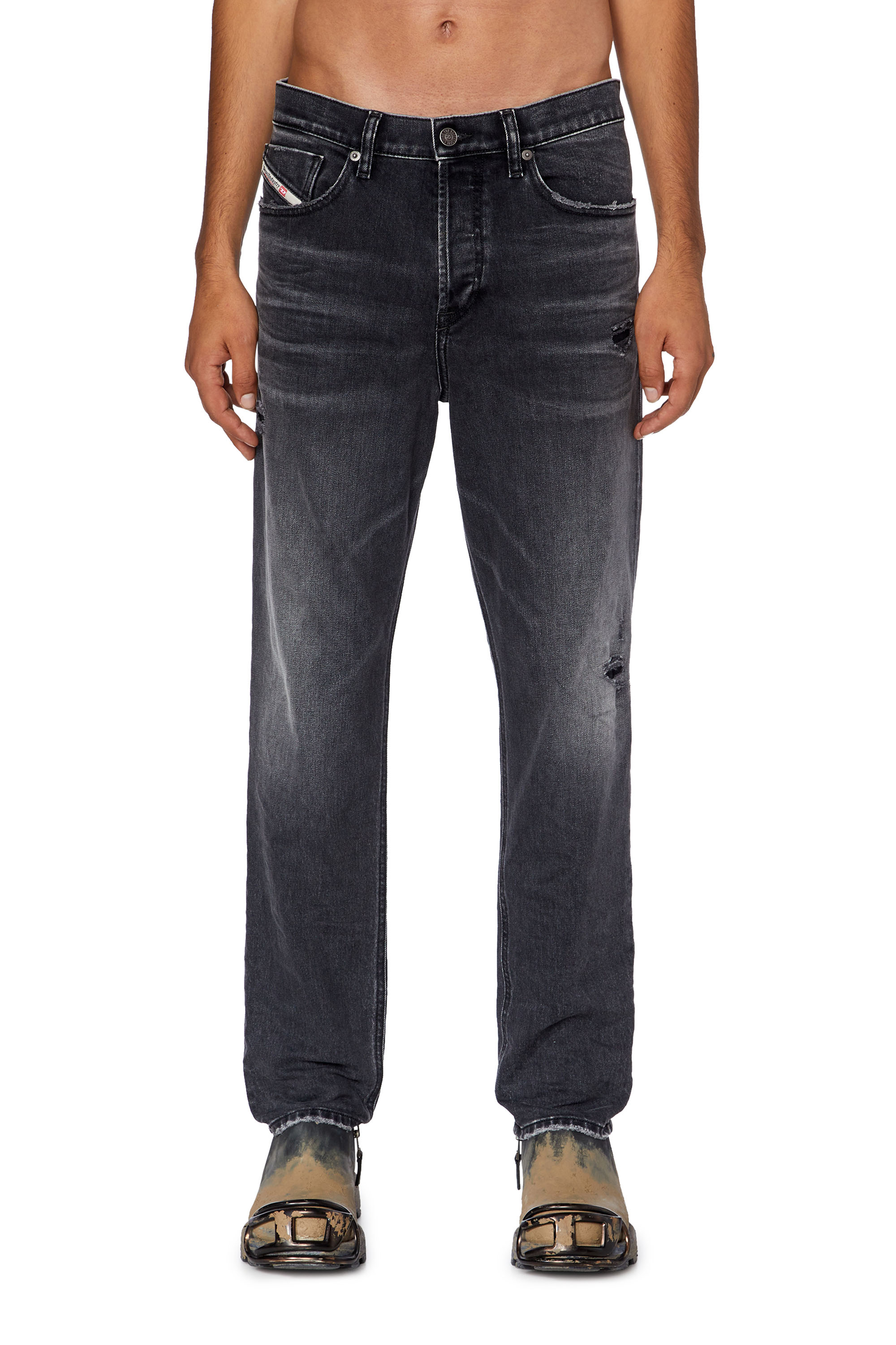 Diesel - Tapered Jeans 2005 D-Fining 09G19, Black/Dark grey - Image 2