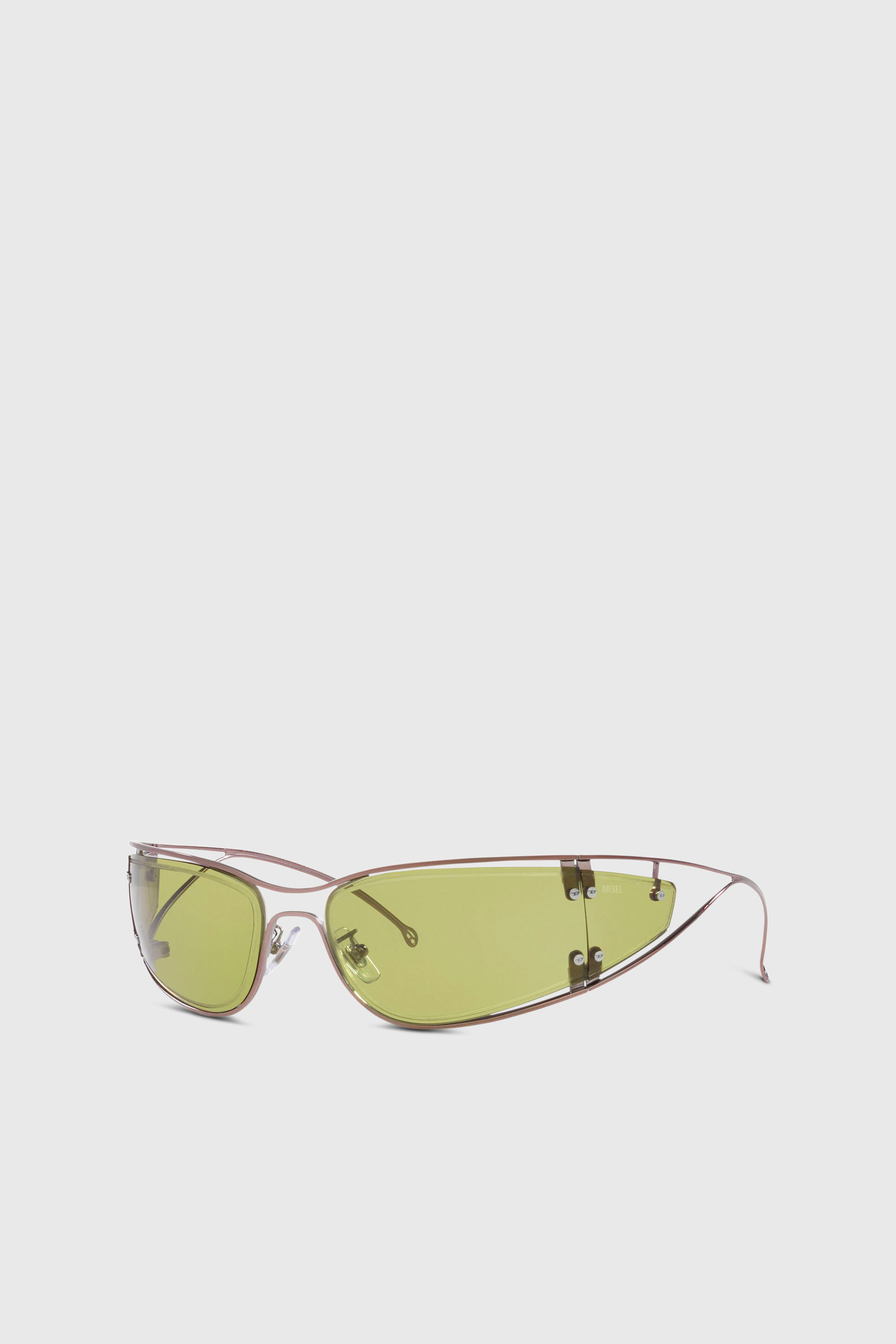 Diesel - 0DL1001, Unisex's Wraparound shape sunglasses in Green - 2
