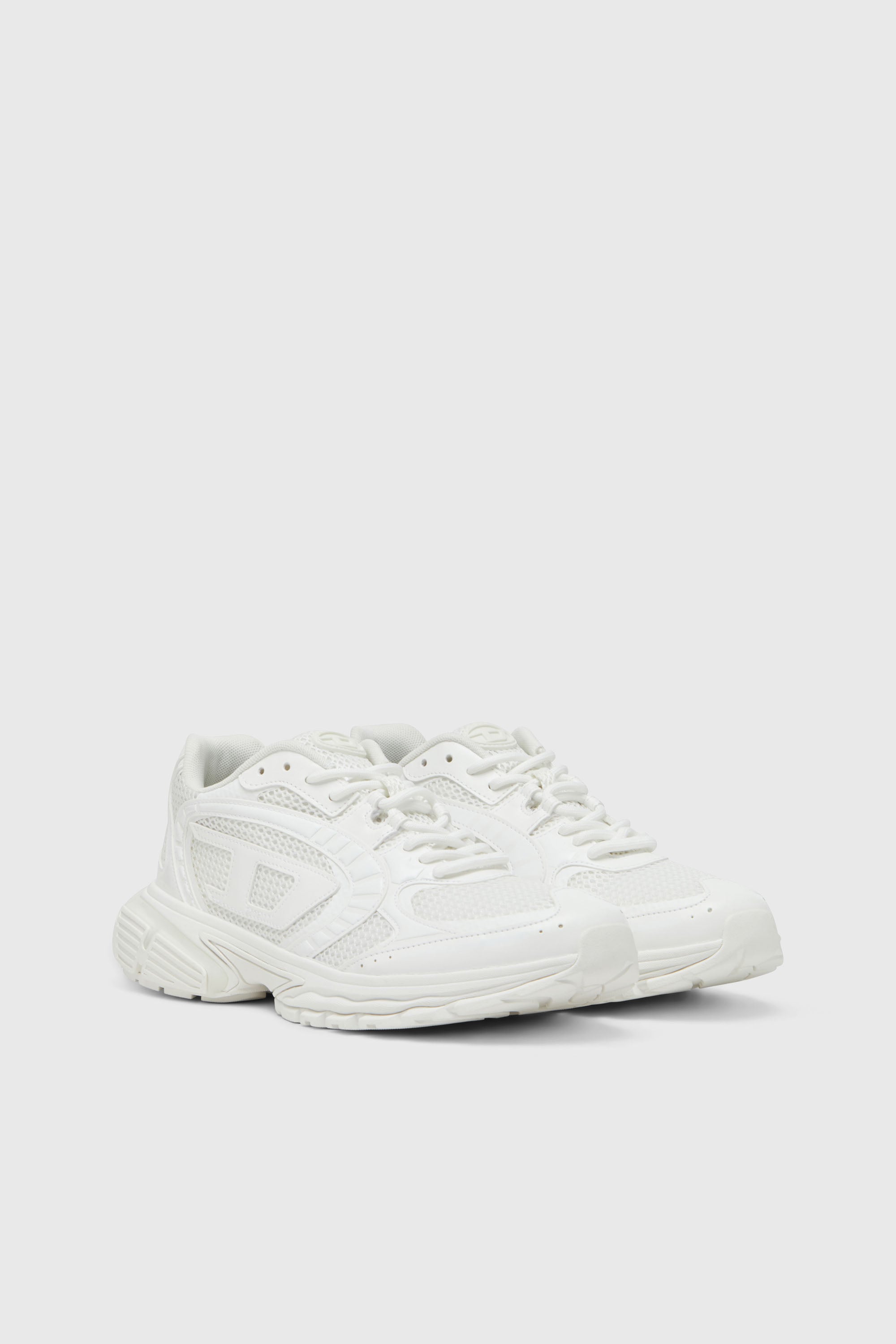 Diesel - S-PRO-V-DENSE LOW, Man's S-Pro-V-Dense-Mesh sneakers with Oval D logo in White - 2
