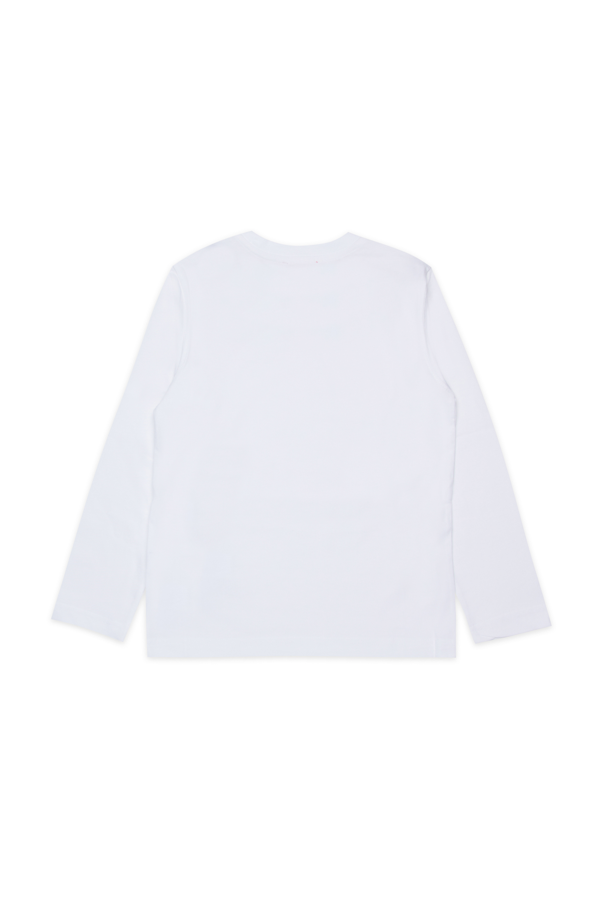 Diesel - TDIEGOSB22LS, Man's Cotton T-shirt with embroidered logo in White - 2