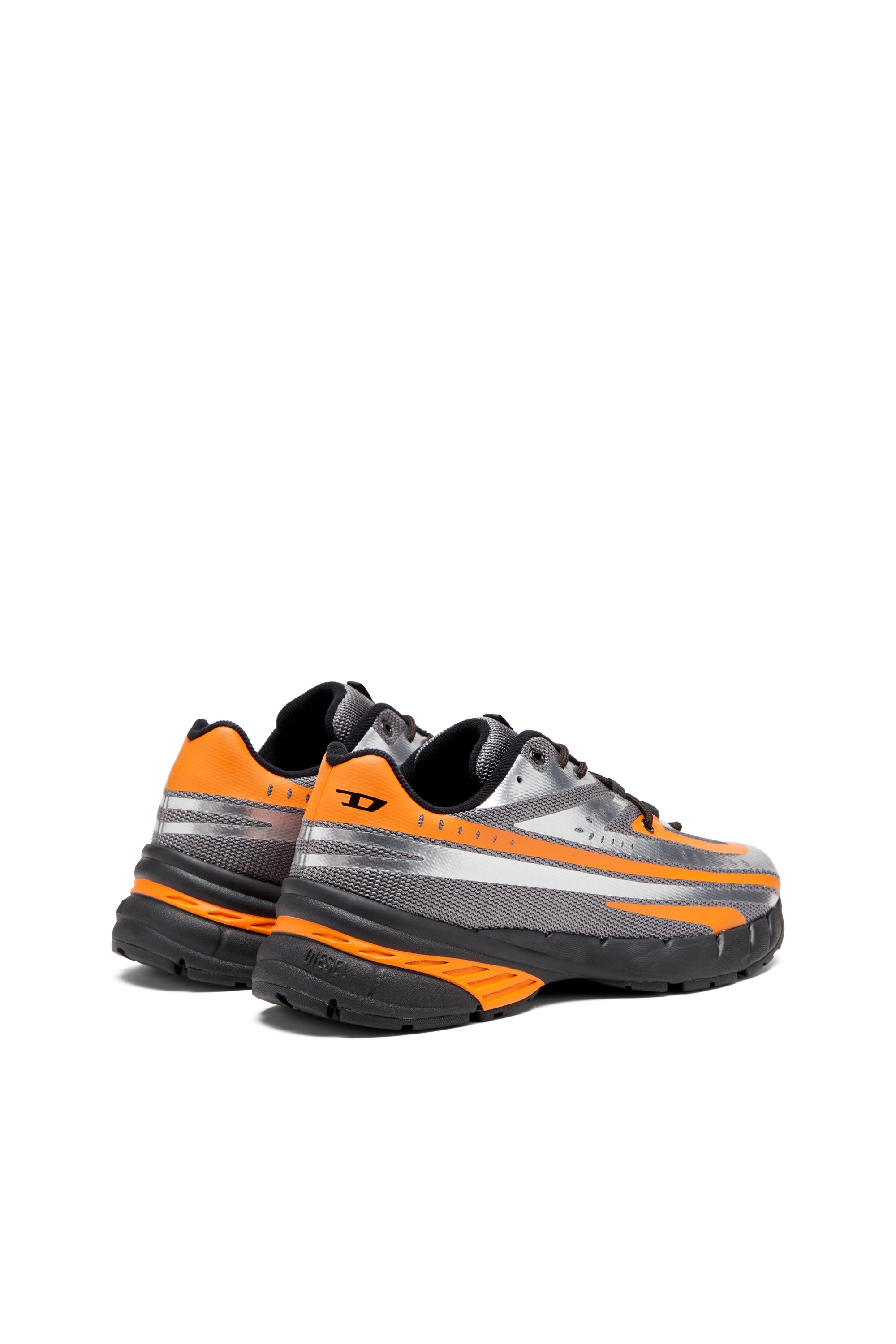 Diesel - D-AIRSPEED LOW, Man's D-Airspeed-Sneakers in coated mesh in Grey/Orange - 3