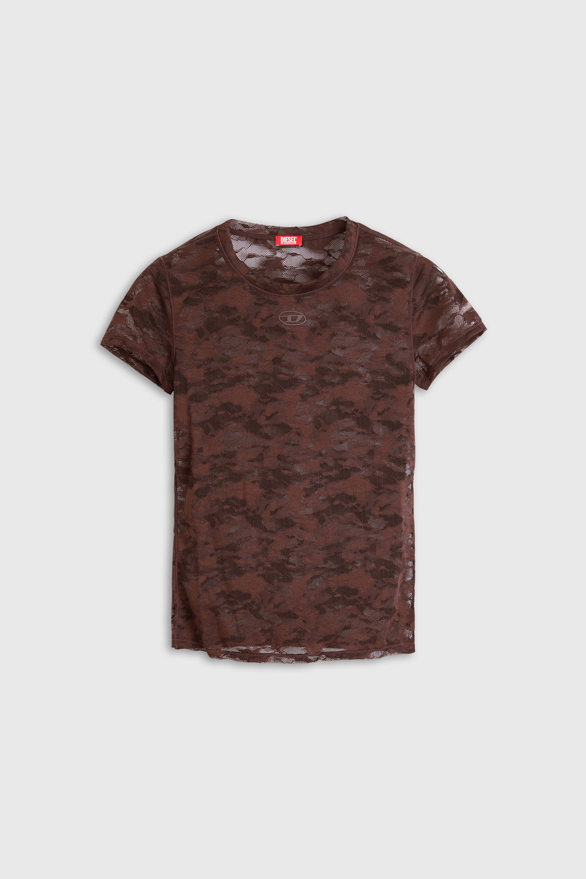 Diesel - KASIA-UTLT, Woman's Camo lace T-shirt in null - 5