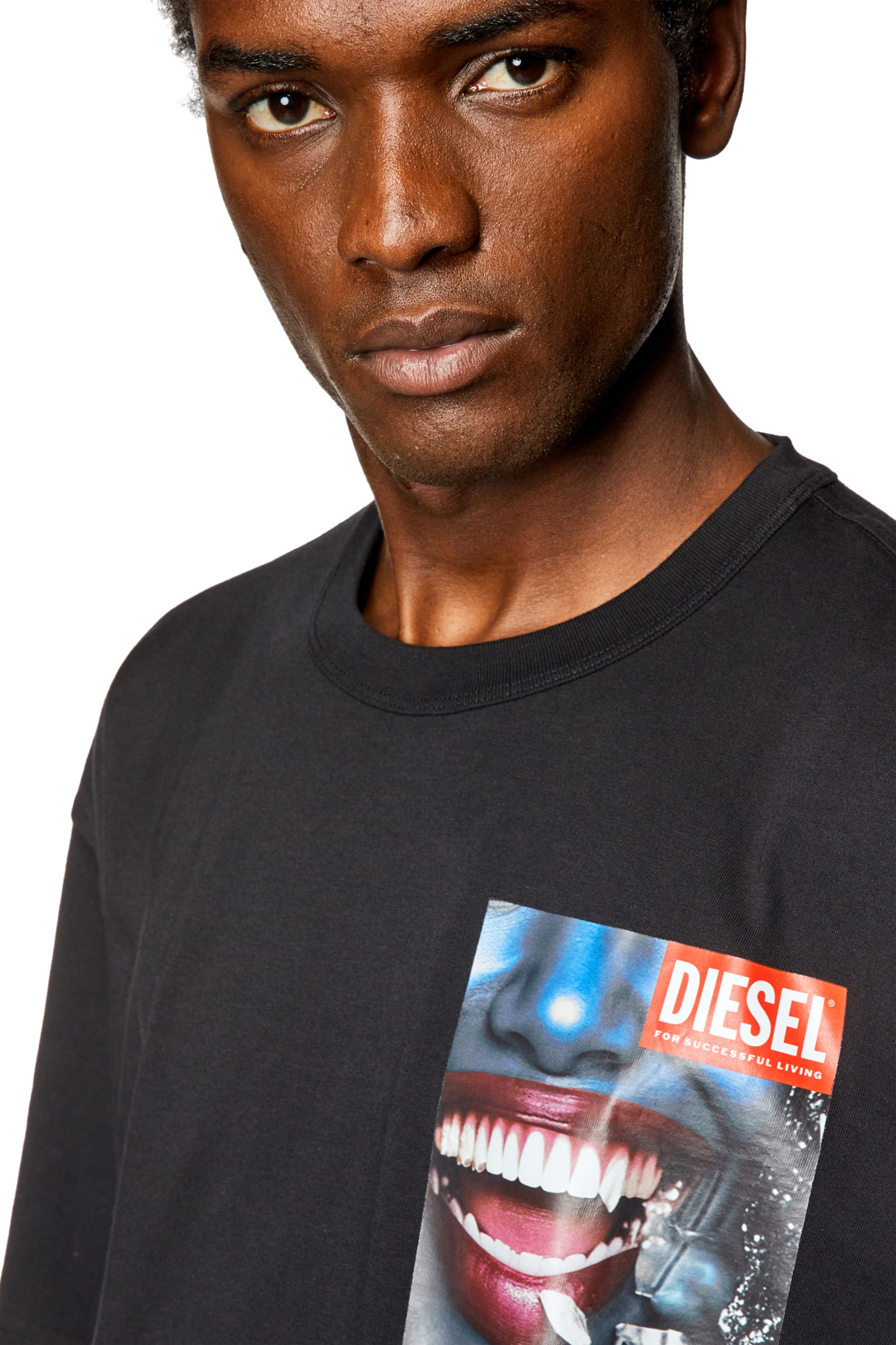 Diesel - T-NABEL-FACE, Black - Image 5