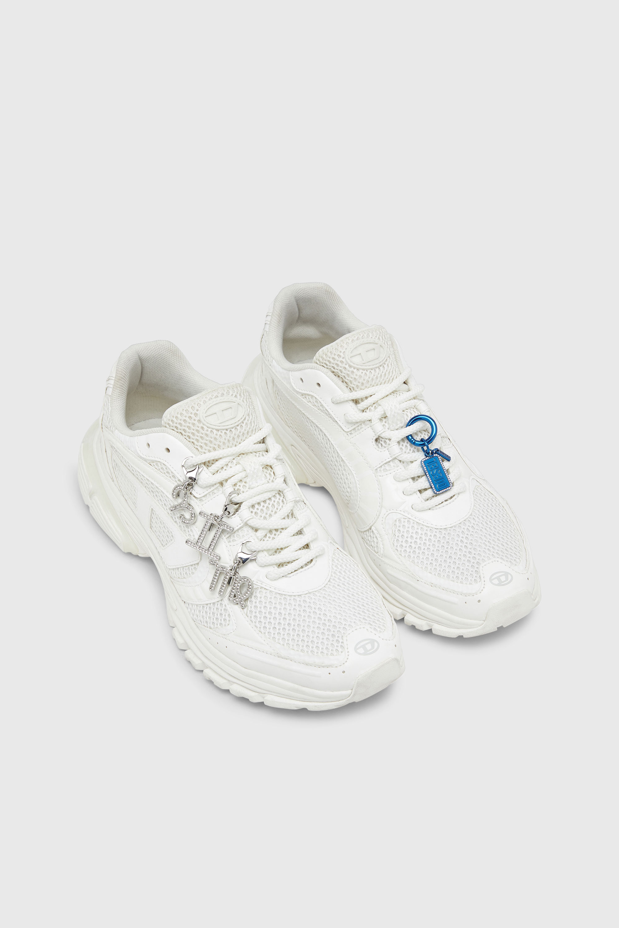 Diesel - S-PRO-V-DENSE LOW, Man's S-Pro-V-Dense-Mesh sneakers with Oval D logo in White - 7