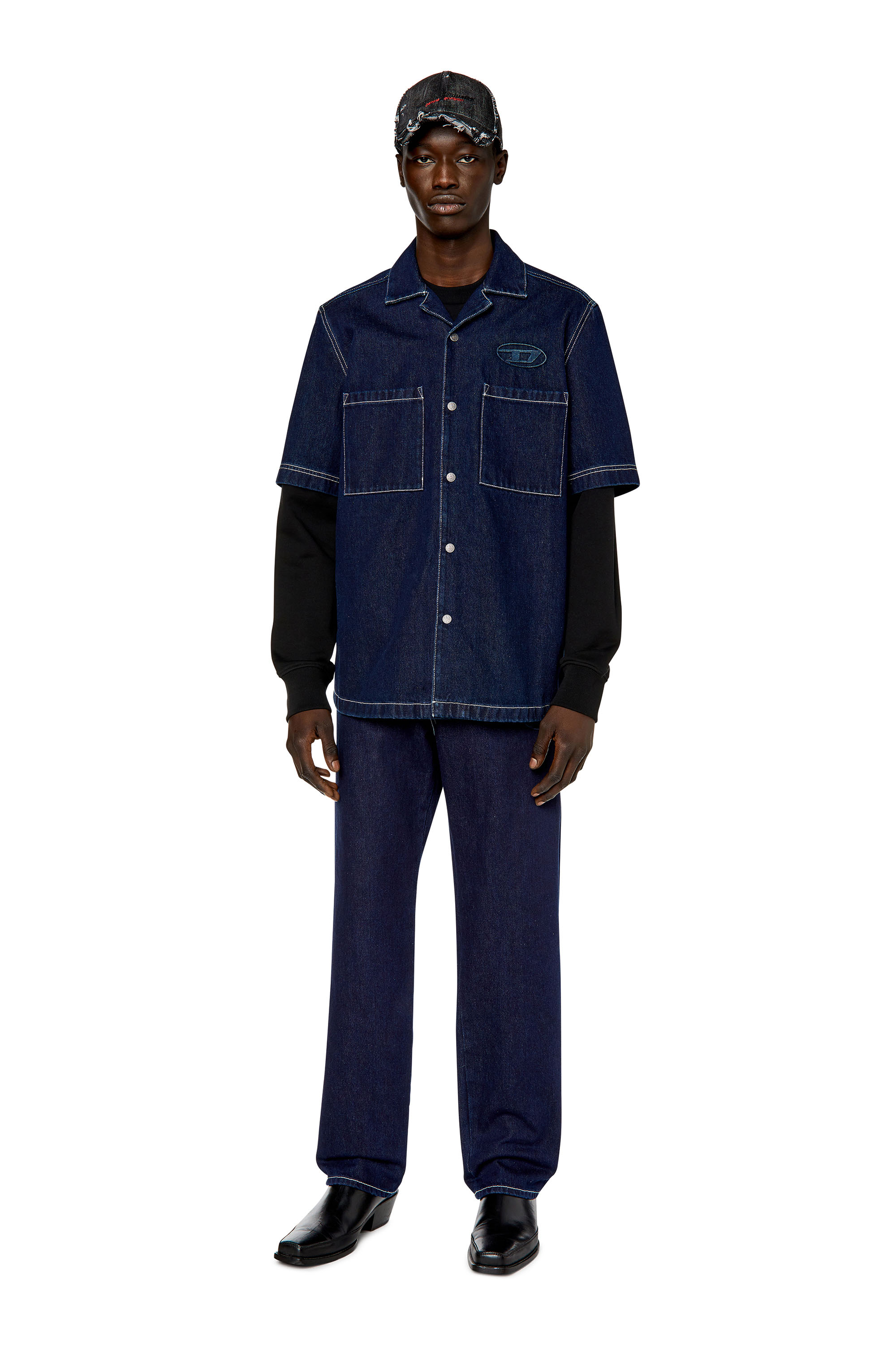 Diesel - 2010 D-Macs 09F19 Straight Jeans, Dark Blue - Image 4