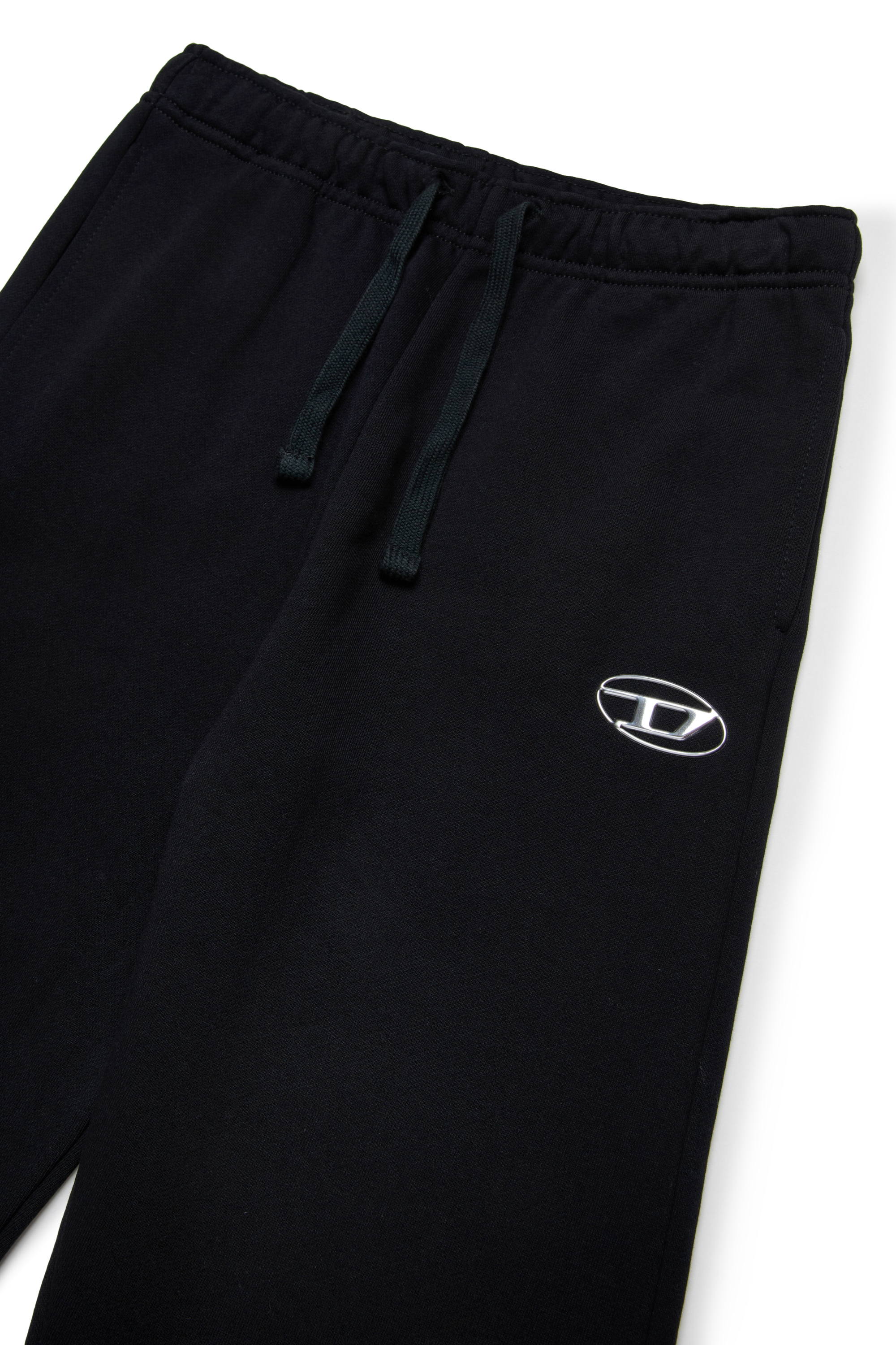 Diesel - PMACIS, Man's Sweatpants with metal-look Oval D logo in Black - 3