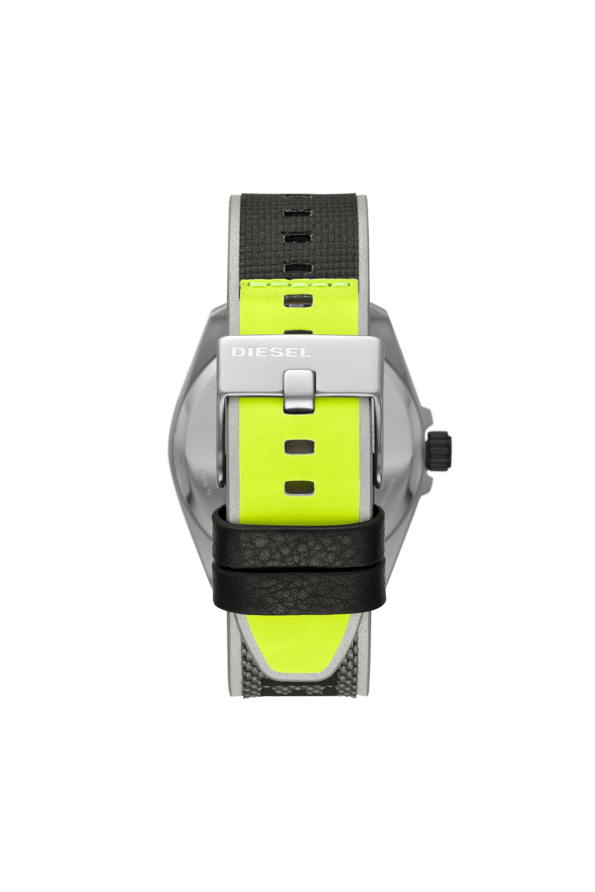 Diesel - DZ1902, Man's MS9 three-hand black nylon watch in Grey - 2