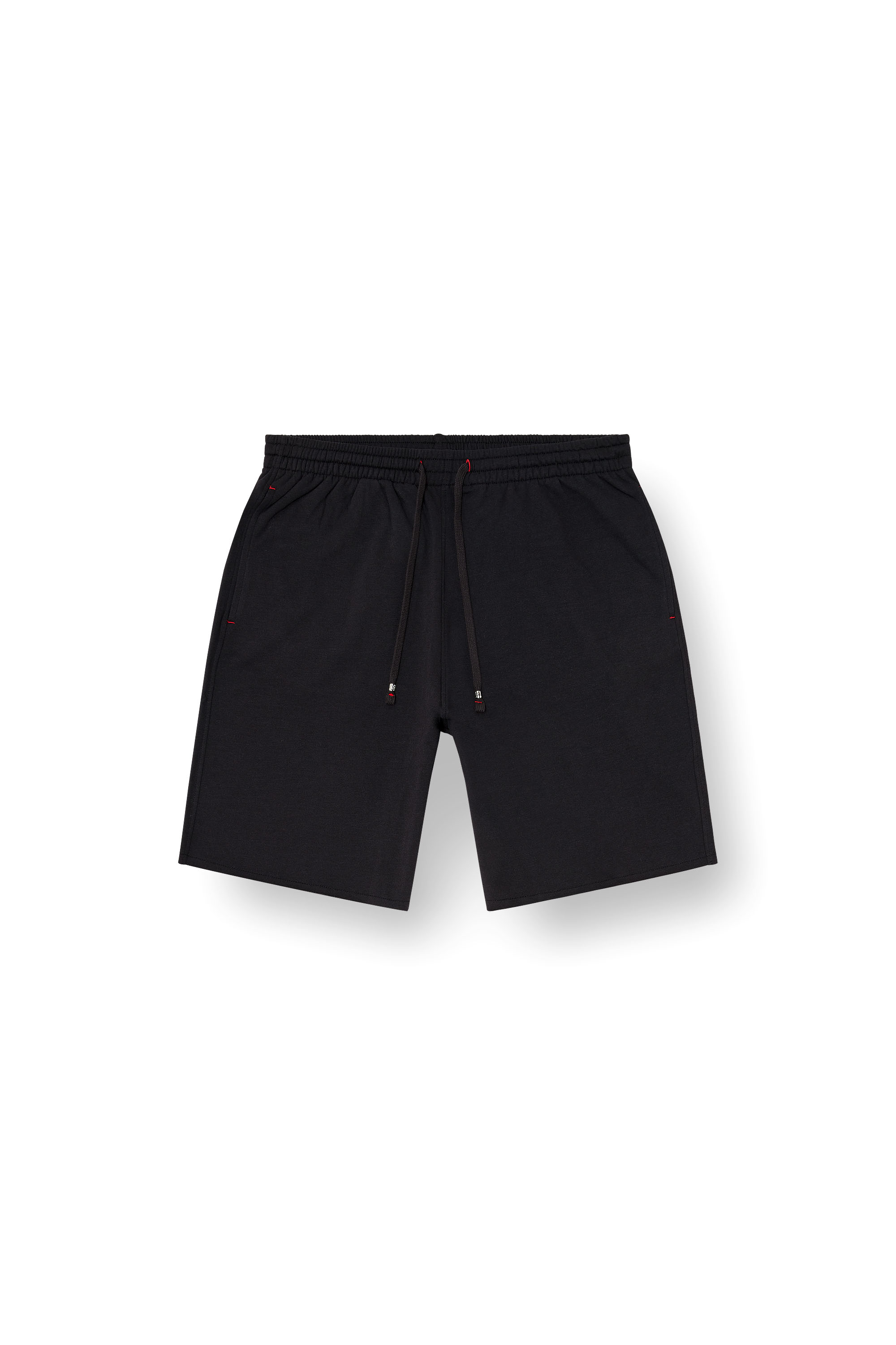 Diesel - CLARA-D-CORE, Woman's Peached sweat shorts with raw hems in Black - 3