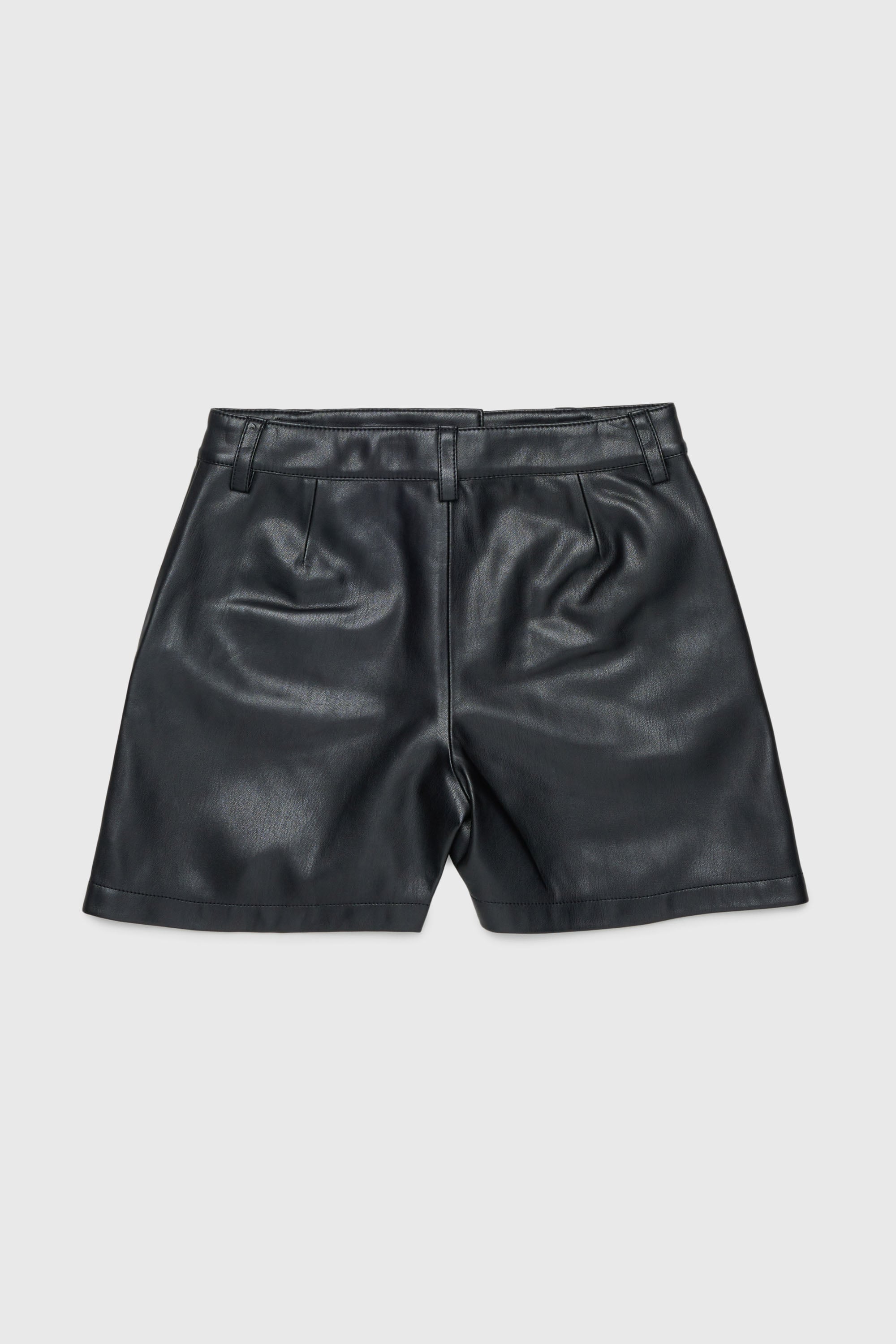 Diesel - PJENNY, Woman's Shorts in coated fabric in Black - 2