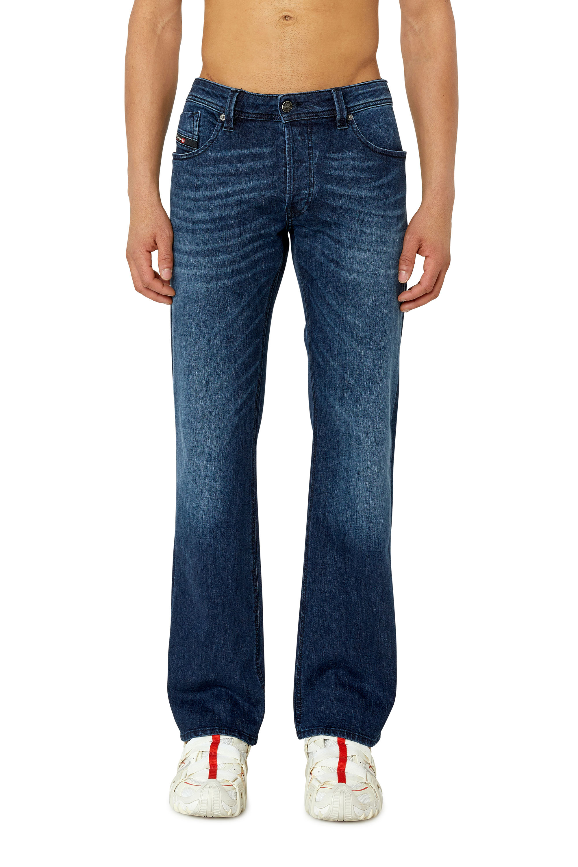 Diesel - Larkee E195W Straight Jeans, Dark Blue - Image 1