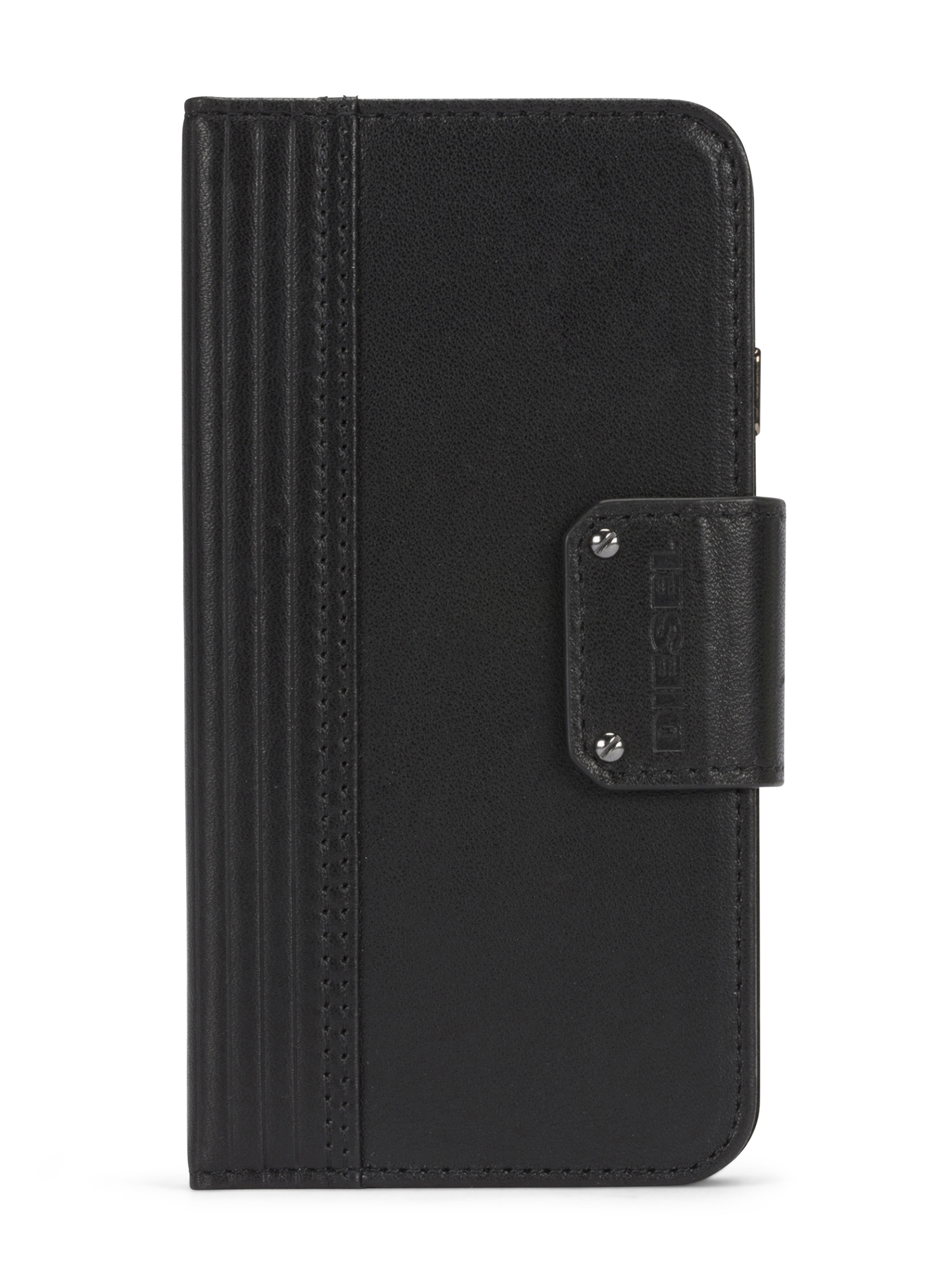 BLACK LINED LEATHER IPHONE 8 PLUS/7 PLUS FOLIO