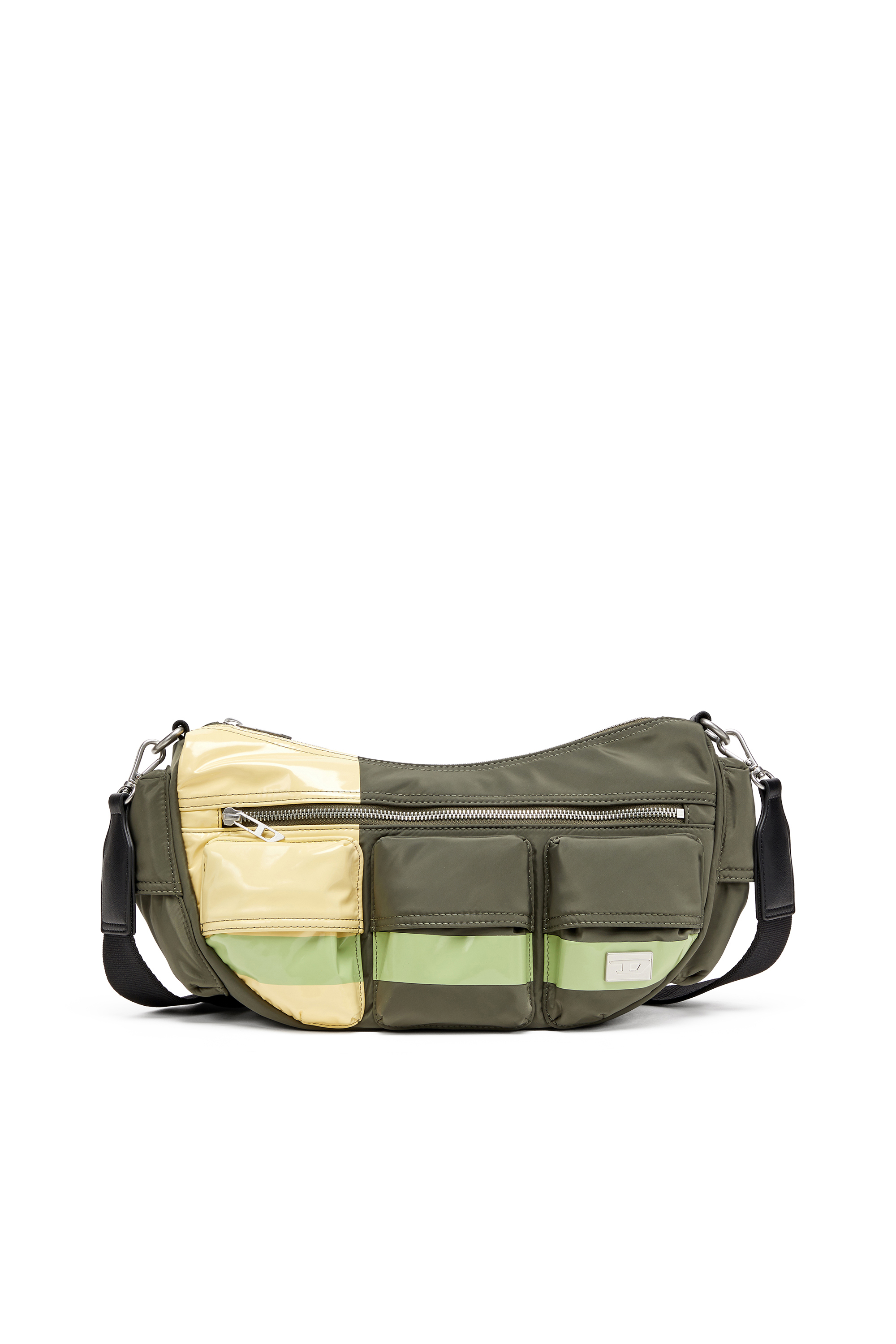 Diesel - MULTI-PKTS SHOULDER BAG X, Unisex's Multi-Pkts - Shoulder bag with color-block design in Green/Yellow - 1
