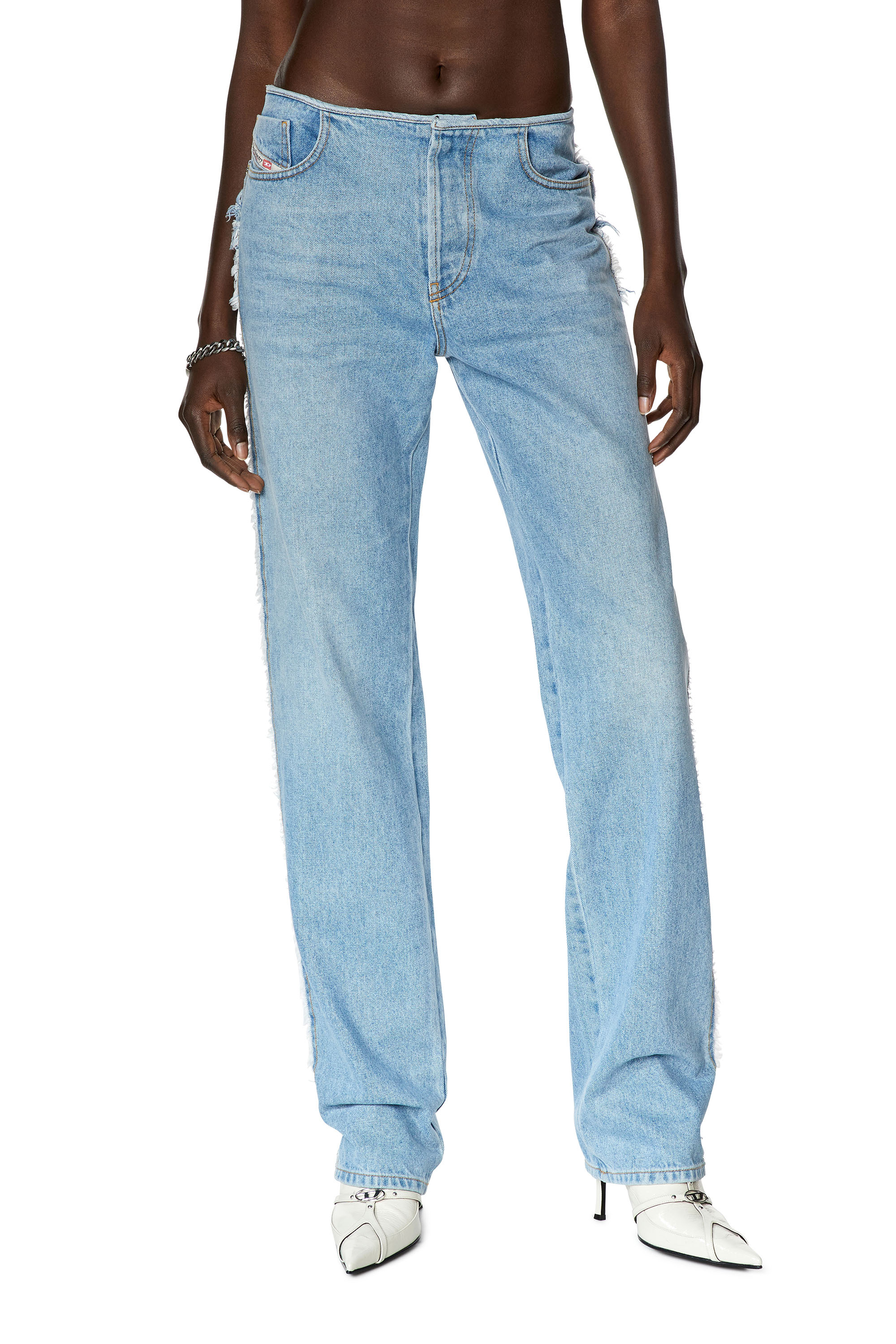 Diesel - D-Ark 0HLAC Straight Jeans, Light Blue - Image 2